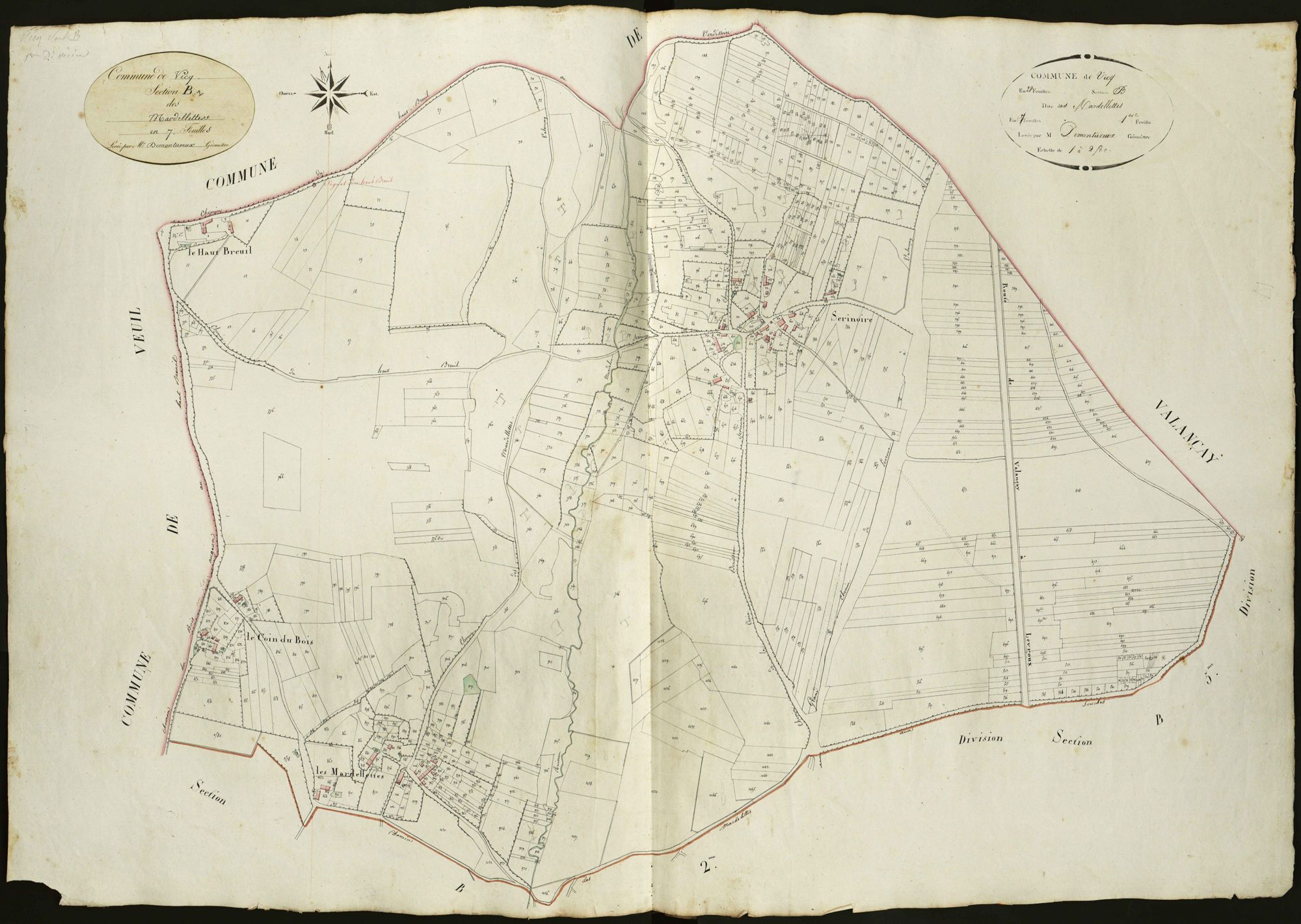 Vicq-sur-Nahon - Section B1, dite des Mardellettes.