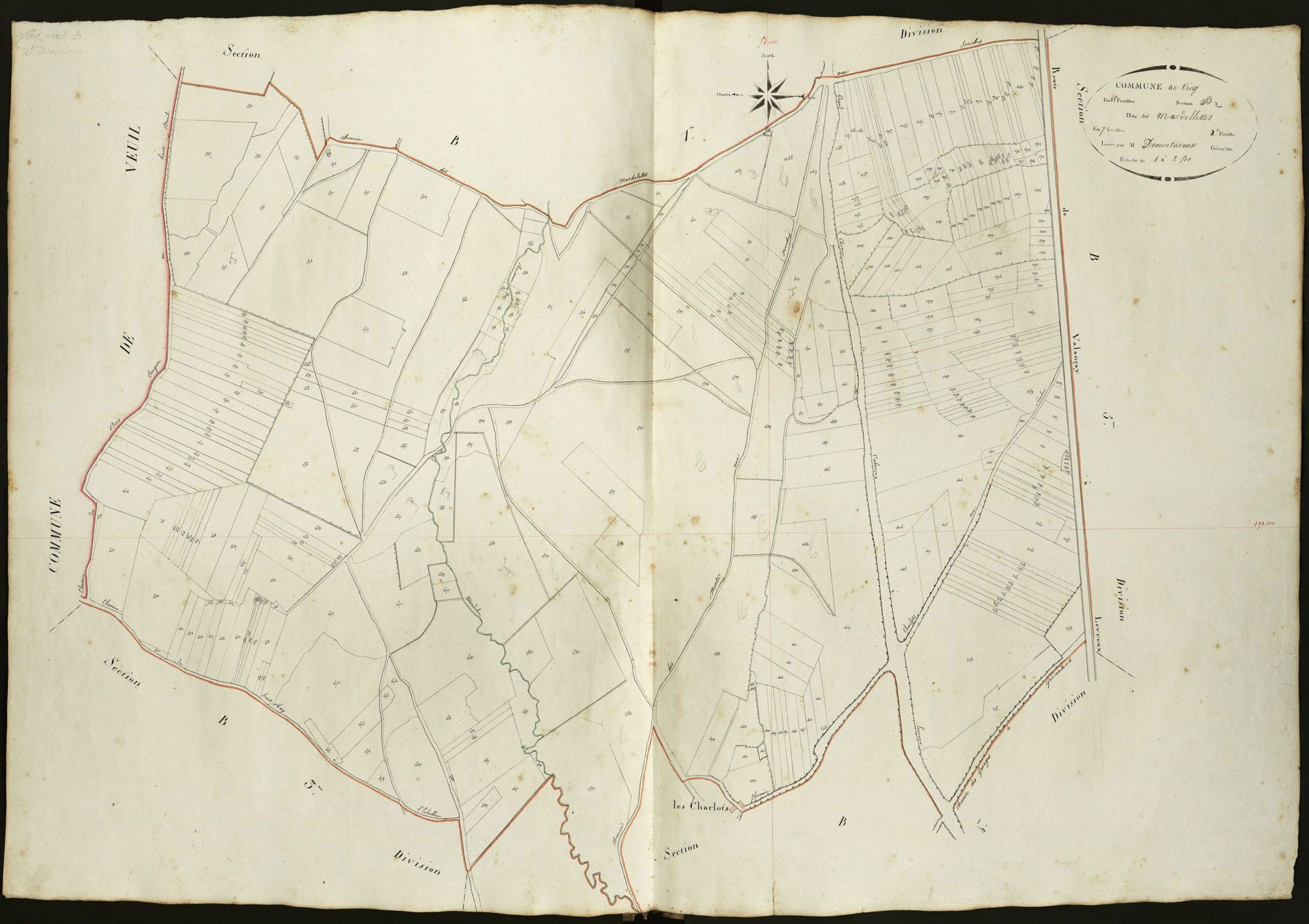 Vicq-sur-Nahon - Section B2, dite des Mardellettes.