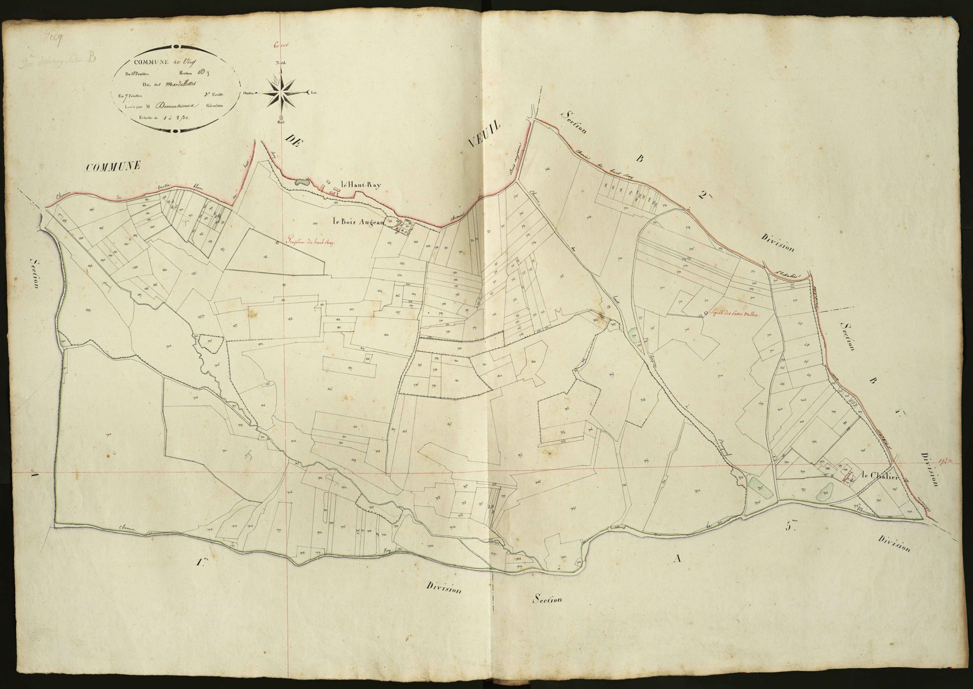 Vicq-sur-Nahon - Section B3, dite des Mardellettes.