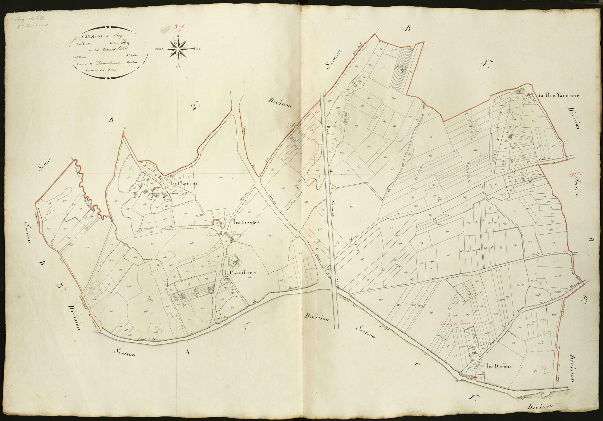 Vicq-sur-Nahon - Section B4, dite des Mardellettes.