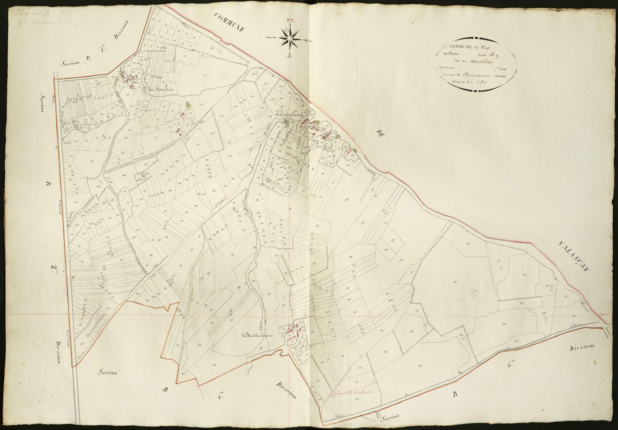 Vicq-sur-Nahon - Section B5, dite des Mardellettes.