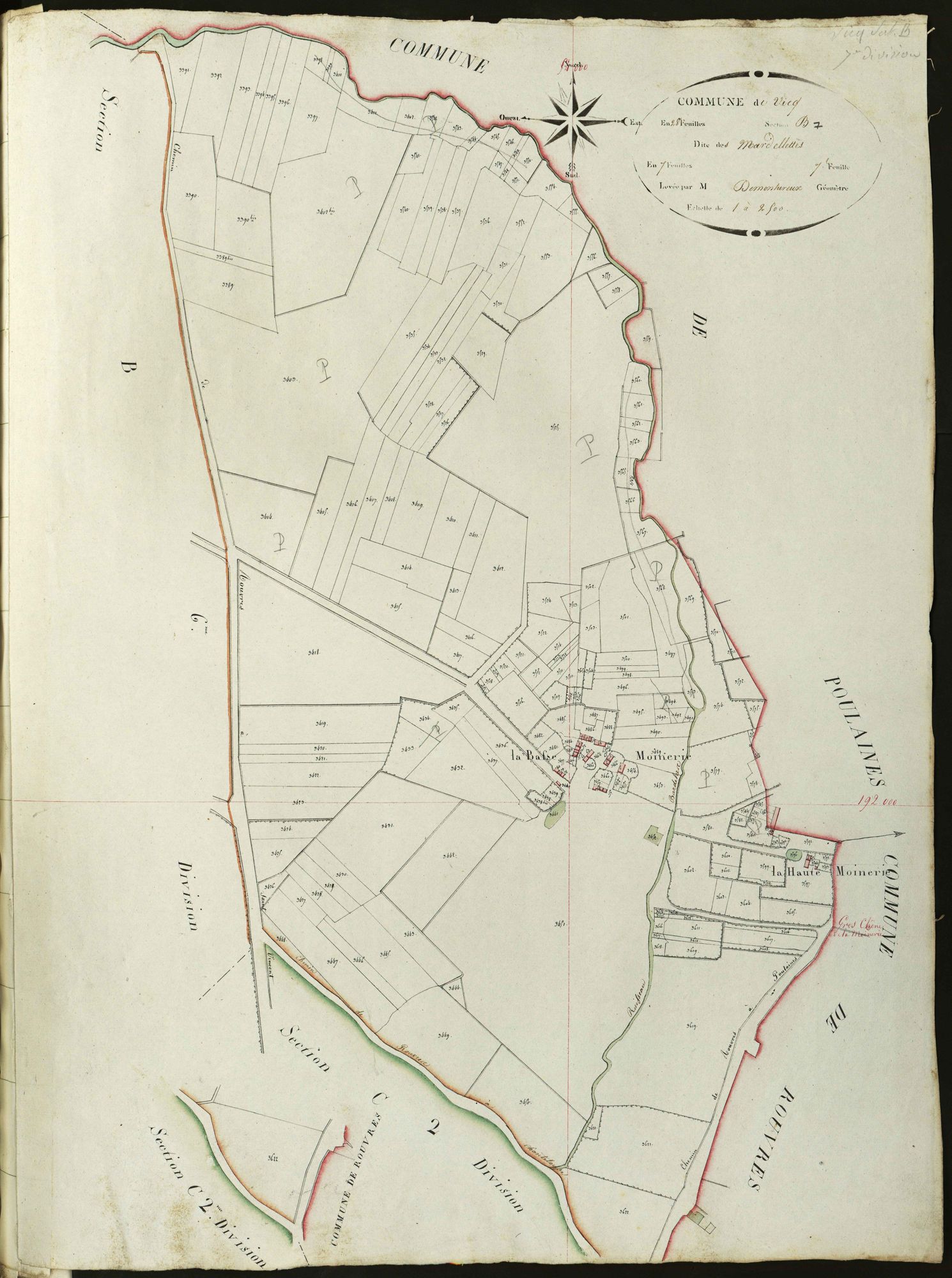Vicq-sur-Nahon - Section B7, dite des Mardellettes.