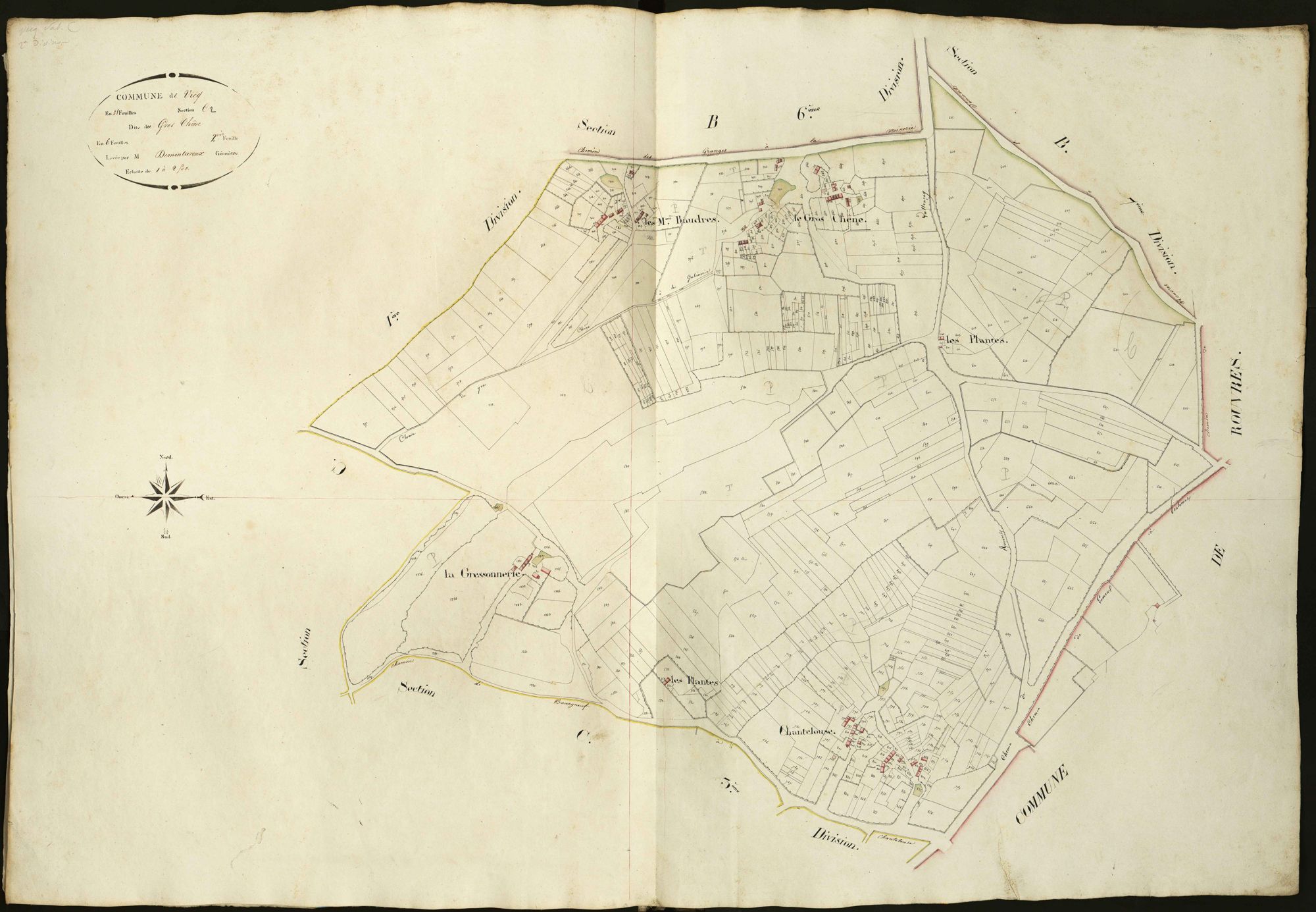 Vicq-sur-Nahon - Section C2, dite du Gros chêne.
