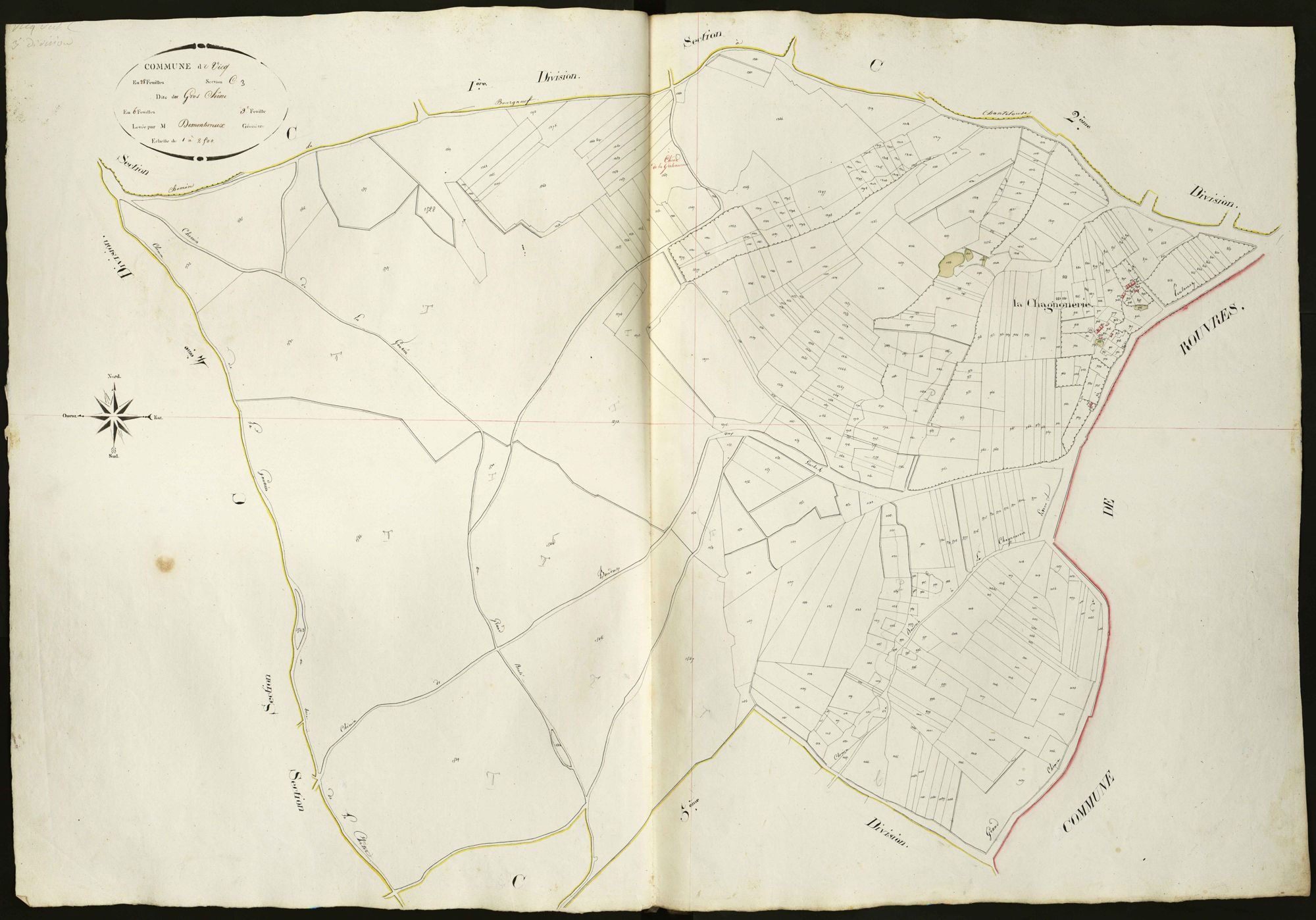Vicq-sur-Nahon - Section C3, dite du Gros chêne.