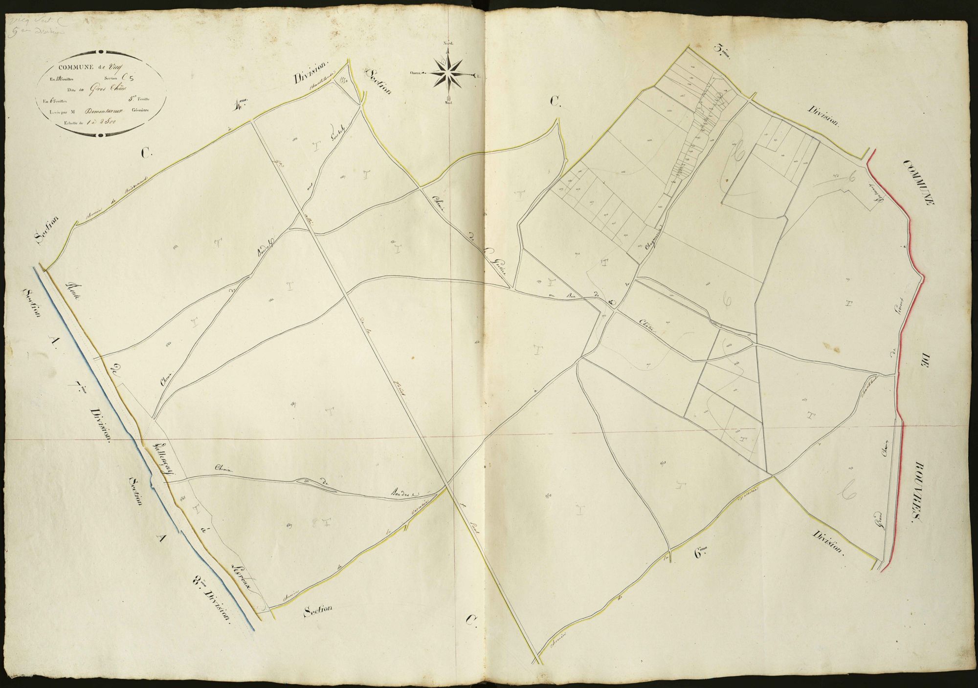 Vicq-sur-Nahon - Section C5, dite du Gros chêne.