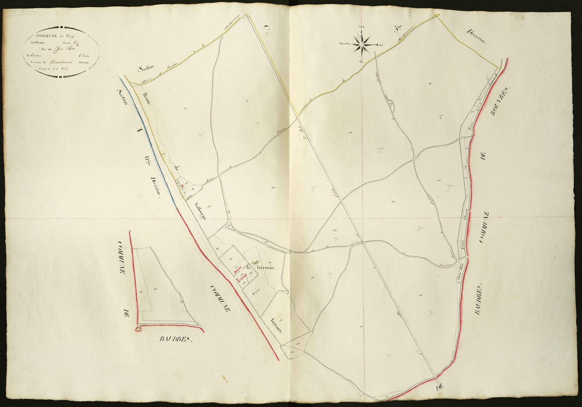 Vicq-sur-Nahon - Section C6, dite du Gros chêne.