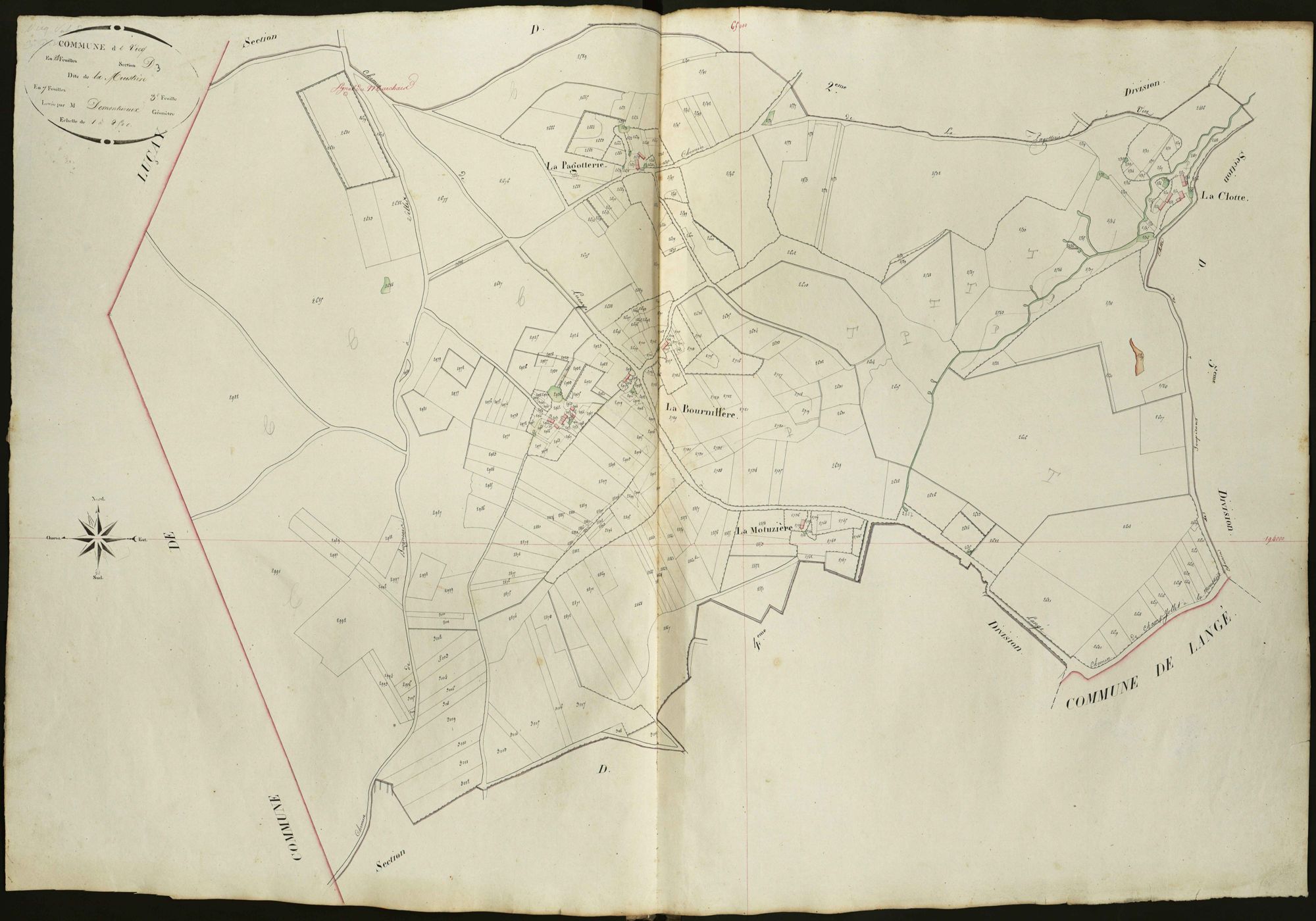 Vicq-sur-Nahon - Section D3, dite de la Moustière.