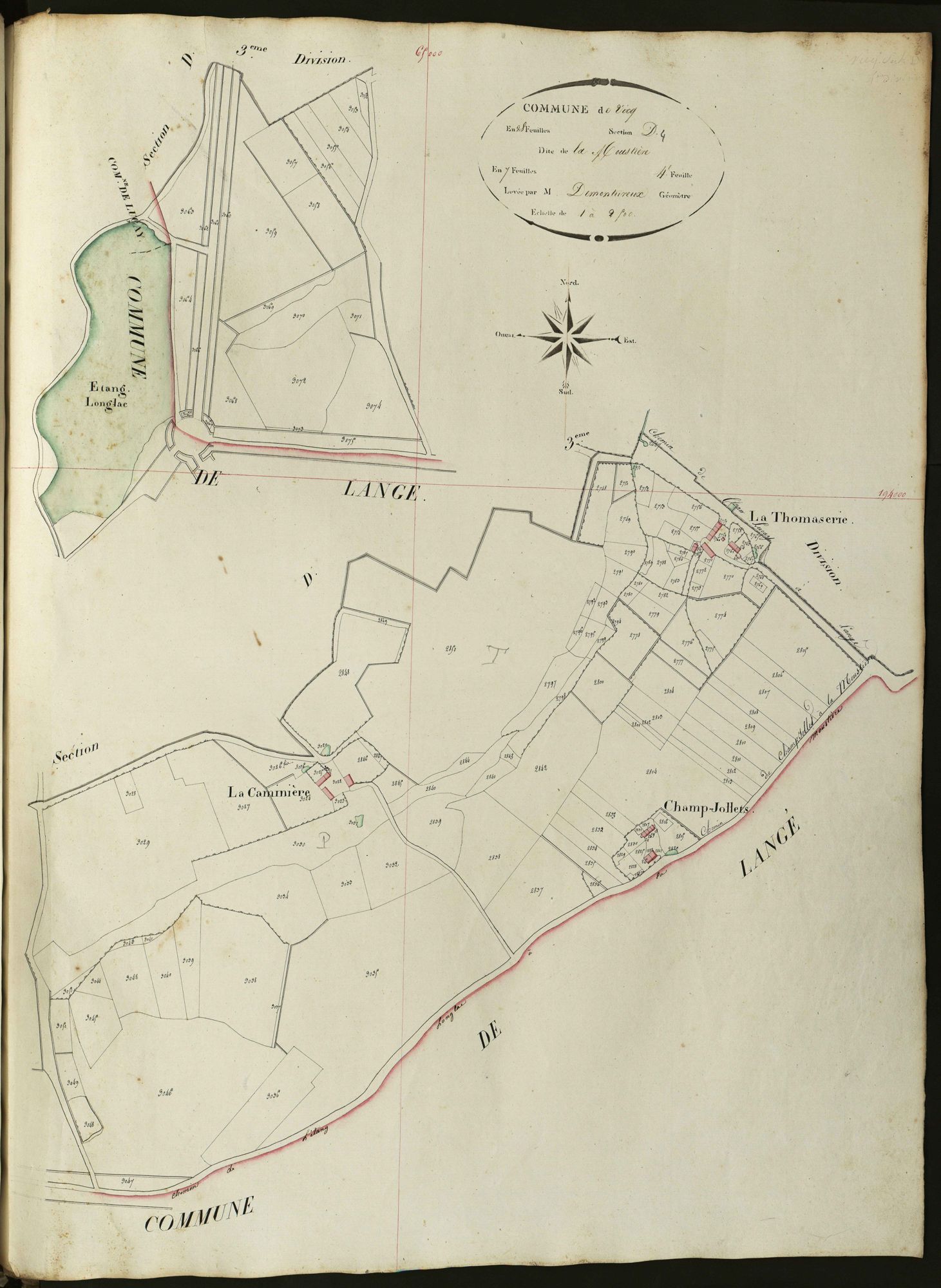Vicq-sur-Nahon - Section D4, dite de la Moustière.
