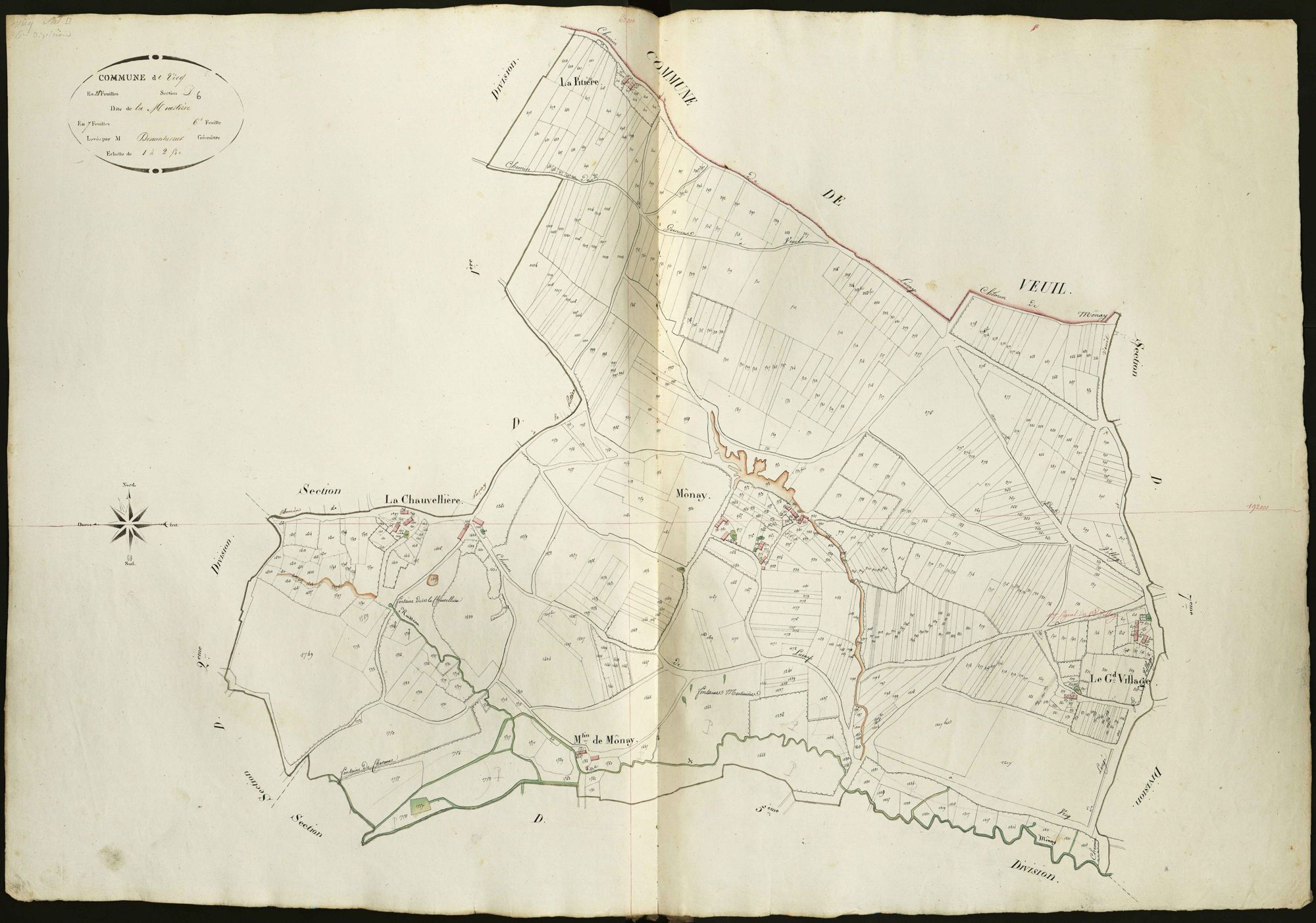Vicq-sur-Nahon - Section D6, dite de la Moustière.