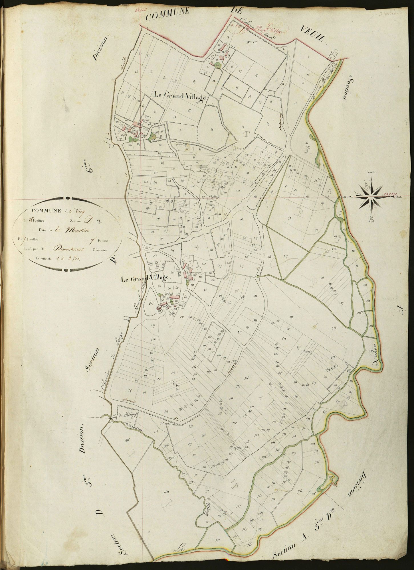 Vicq-sur-Nahon - Section D7, dite de la Moustière.