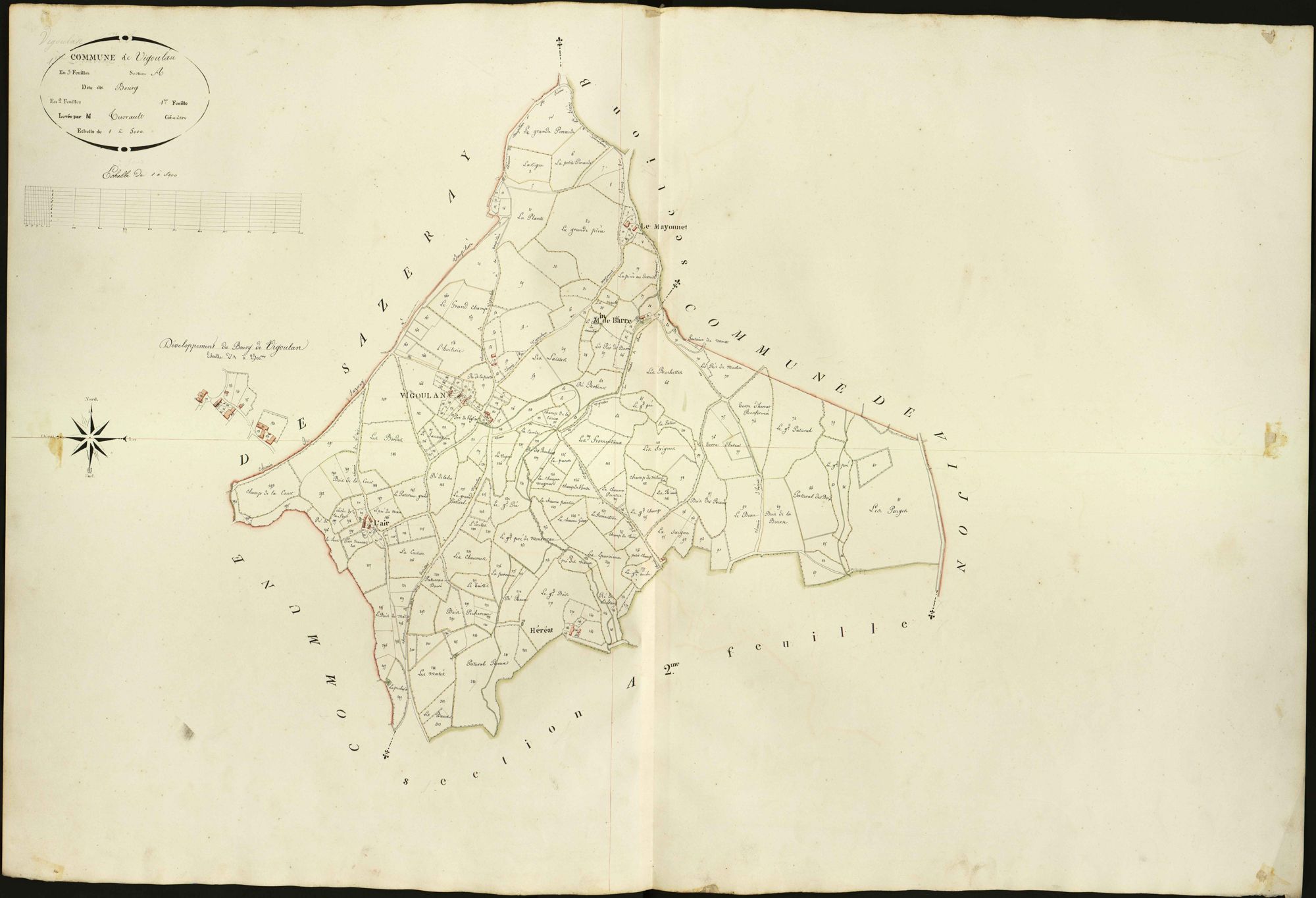 Vigoulant - Section A1, dite du Bourg.