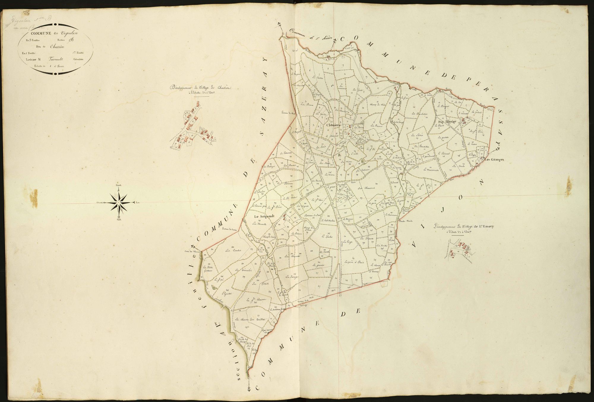Vigoulant - Section B, dite de Chassière.