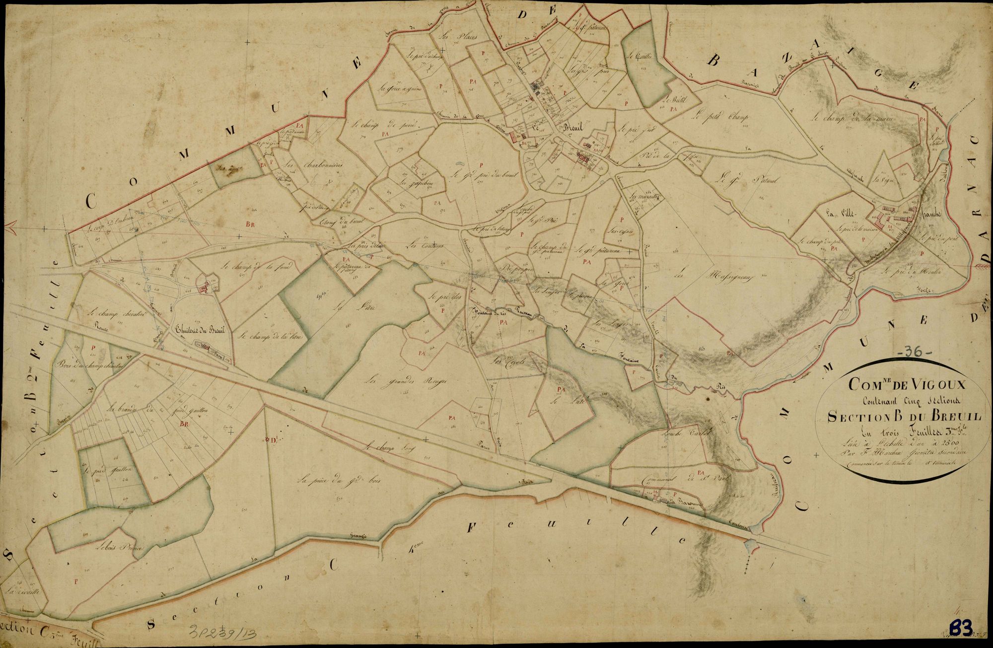 Vigoux - Section B3, dite du Breuil.