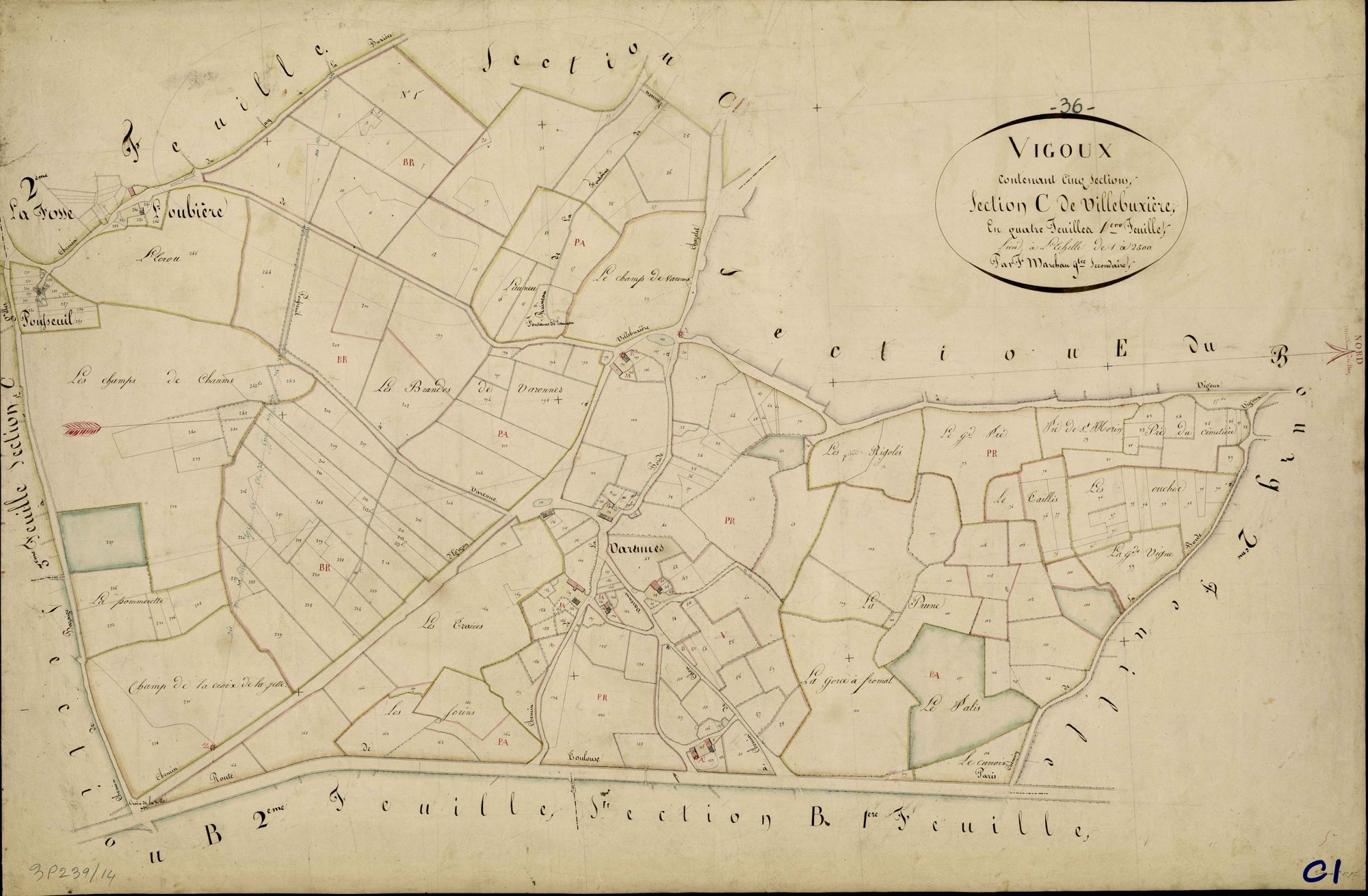 Vigoux - Section C1, dite de Villebuxière.