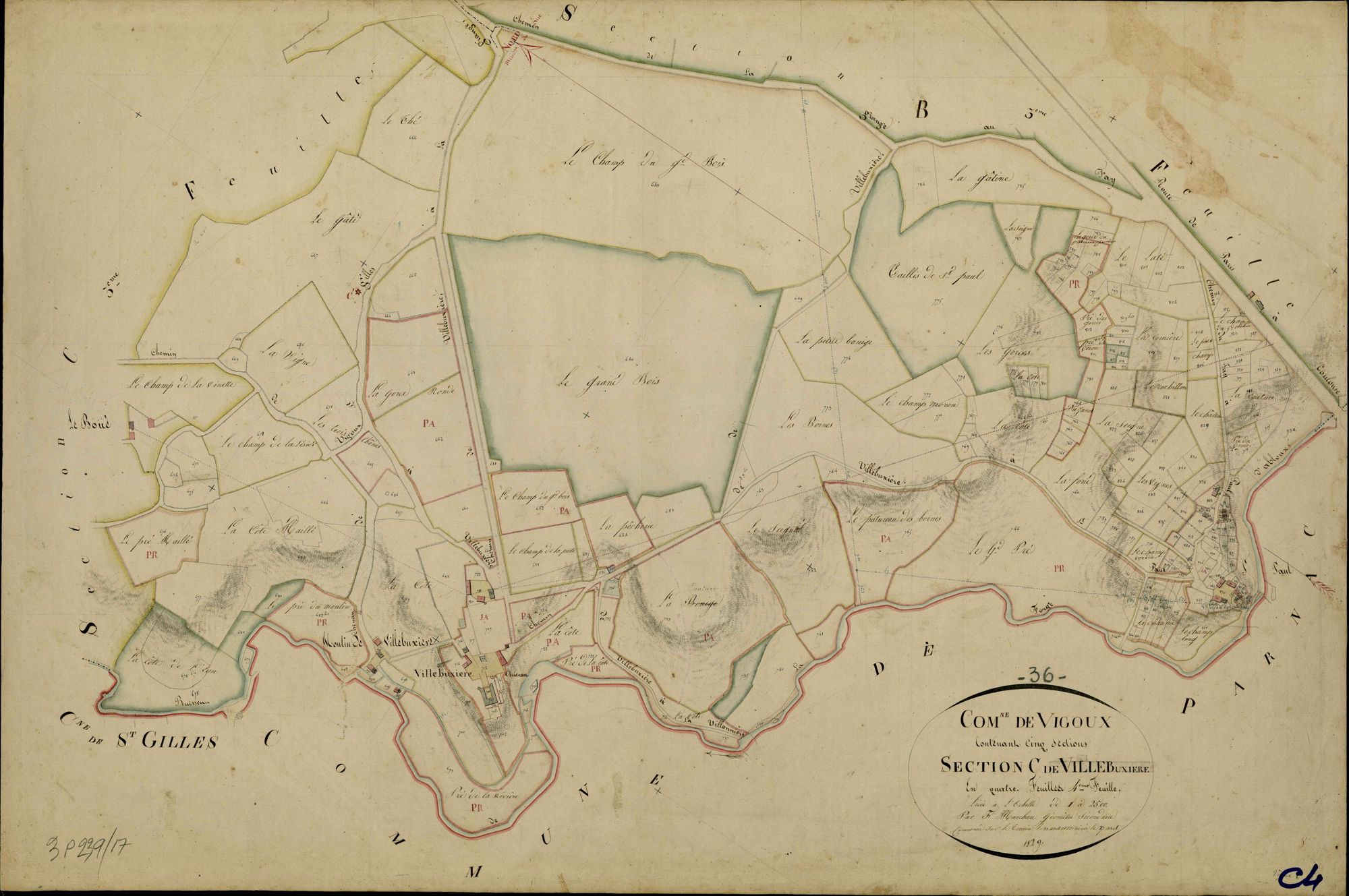 Vigoux - Section C4, dite de Villebuxière.