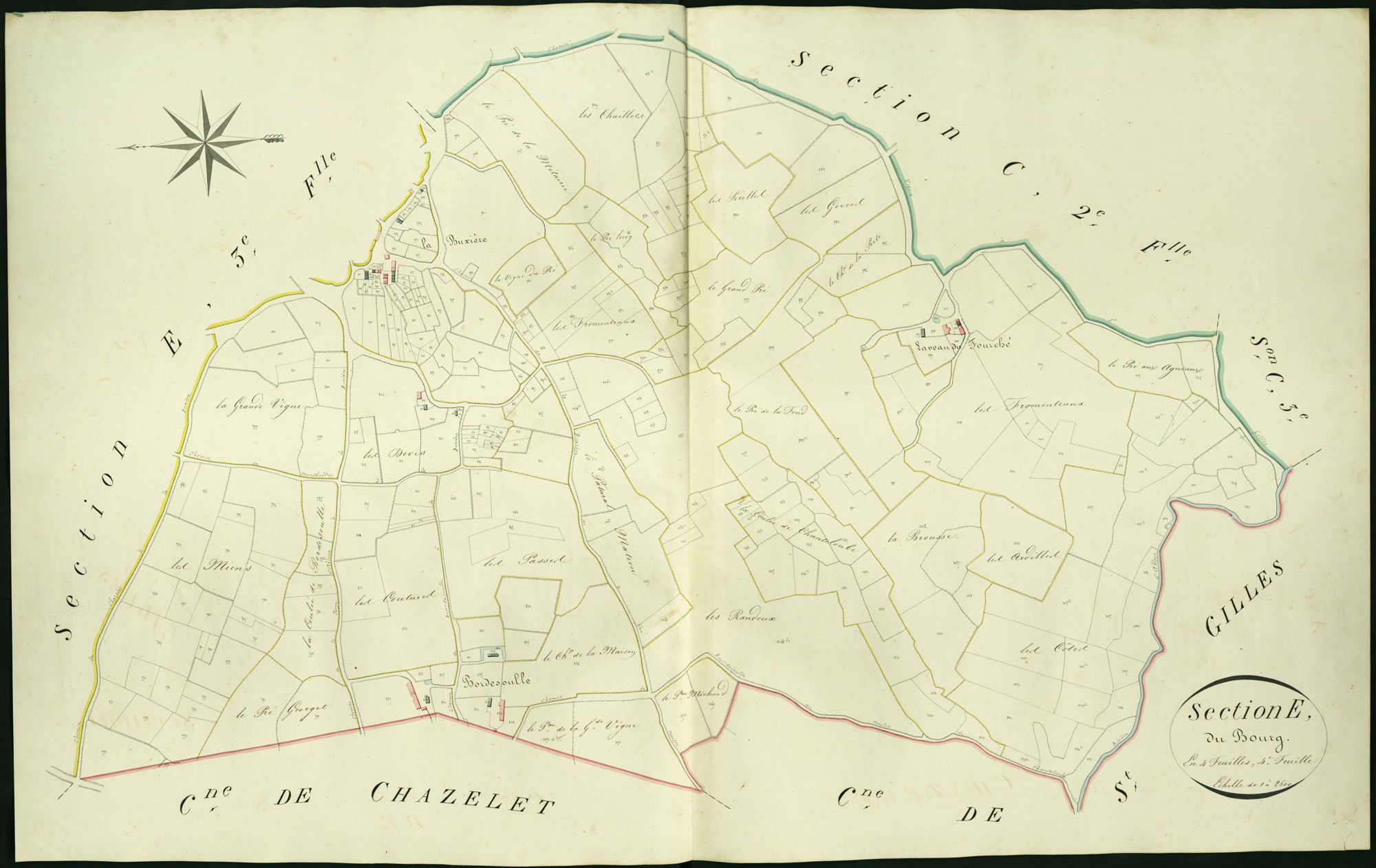 Vigoux - Section E4, dite du Bourg.