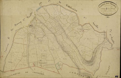 Vigoux - Section E4, dite du Bourg.