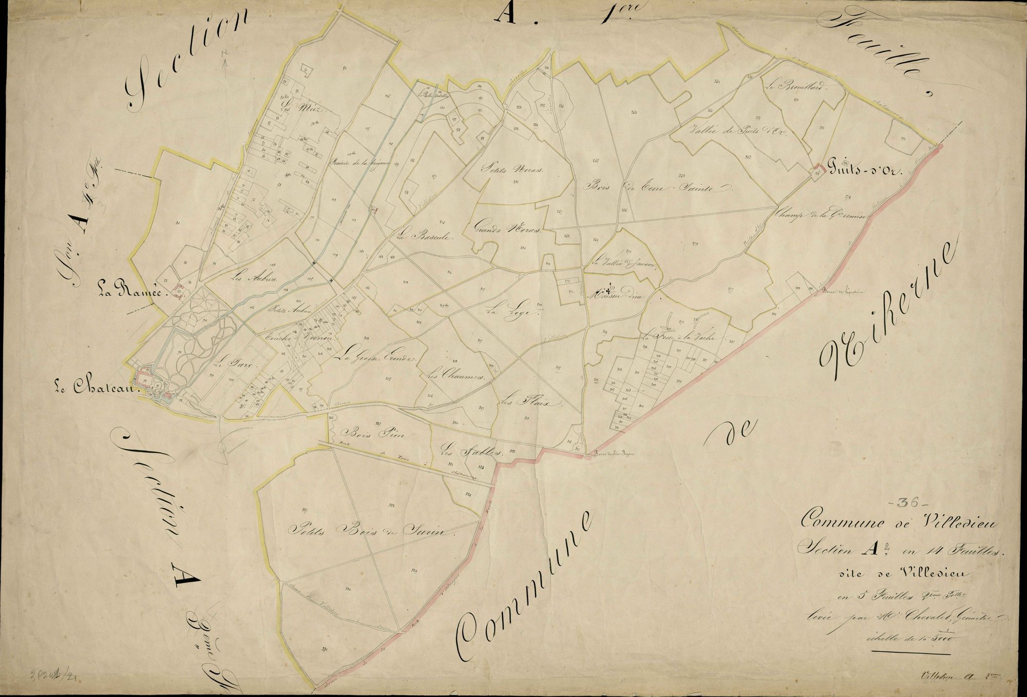 Villedieu-sur-Indre - Section A2, dite de Villedieu.