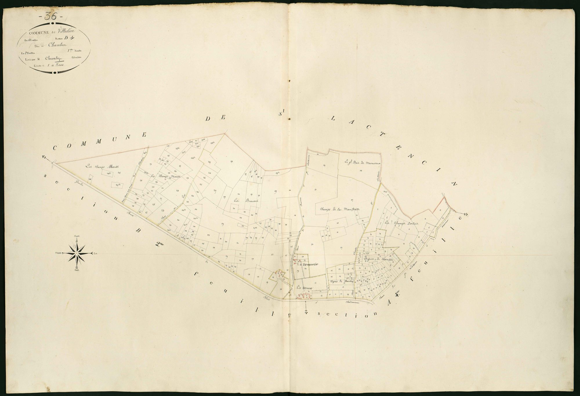 Villedieu-sur-Indre - Section B1, dite de Chambon.