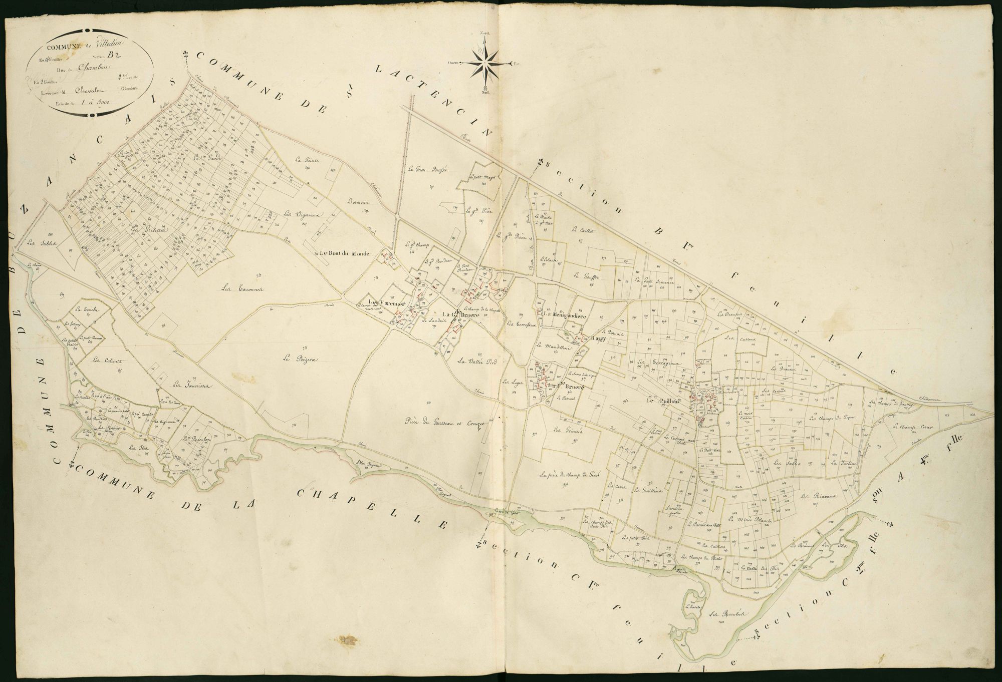 Villedieu-sur-Indre - Section B2, dite de chambon.