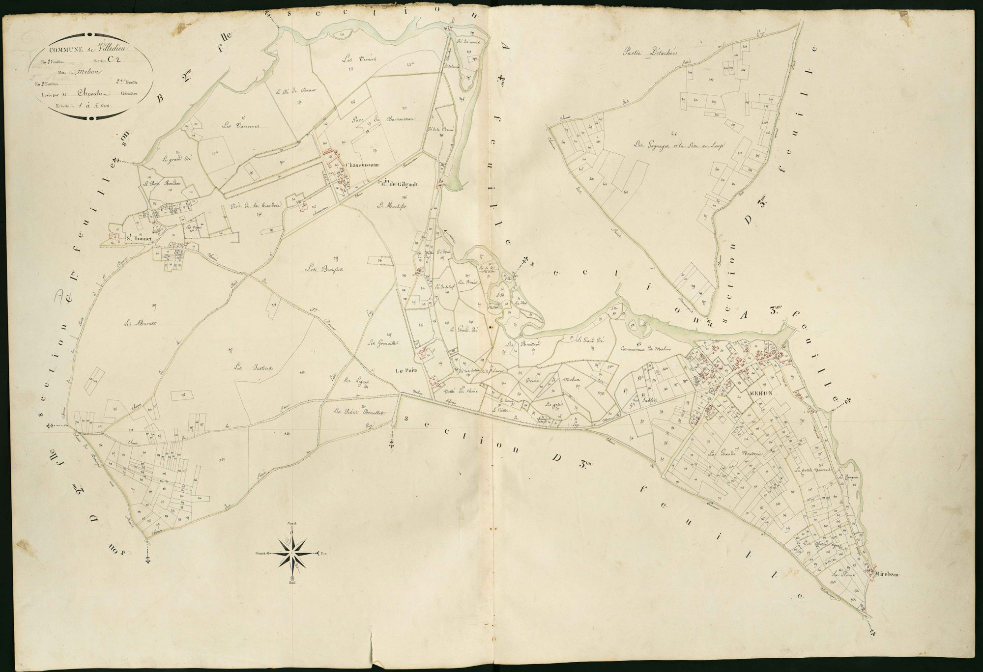 Villedieu-sur-Indre - Section C2, dite de Mehun.