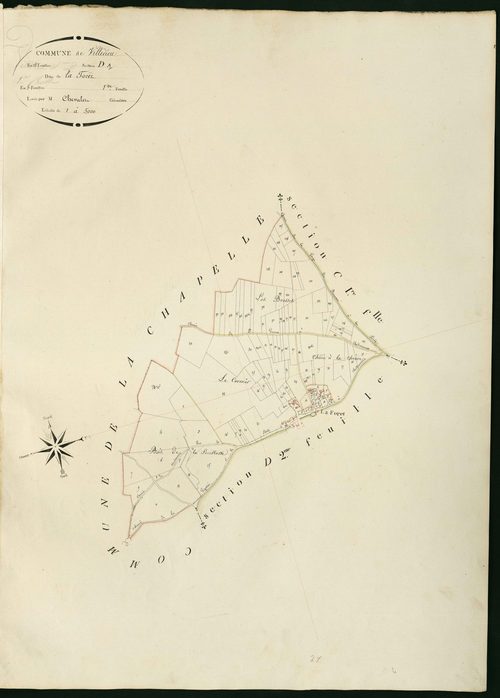 Villedieu-sur-Indre - Section D1, dite de la Foret.