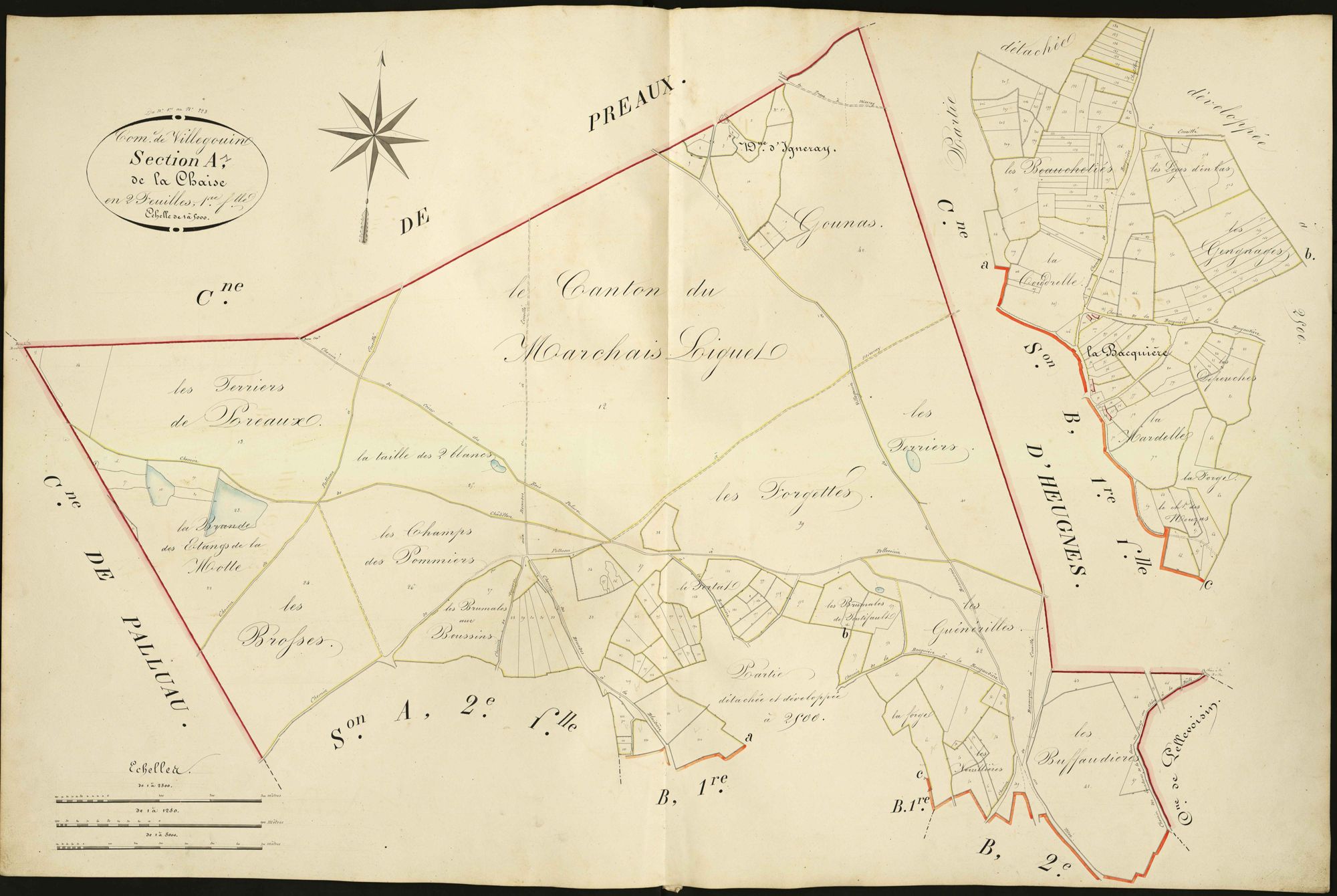 Villegouin - Section A1, dite de la Chaise.