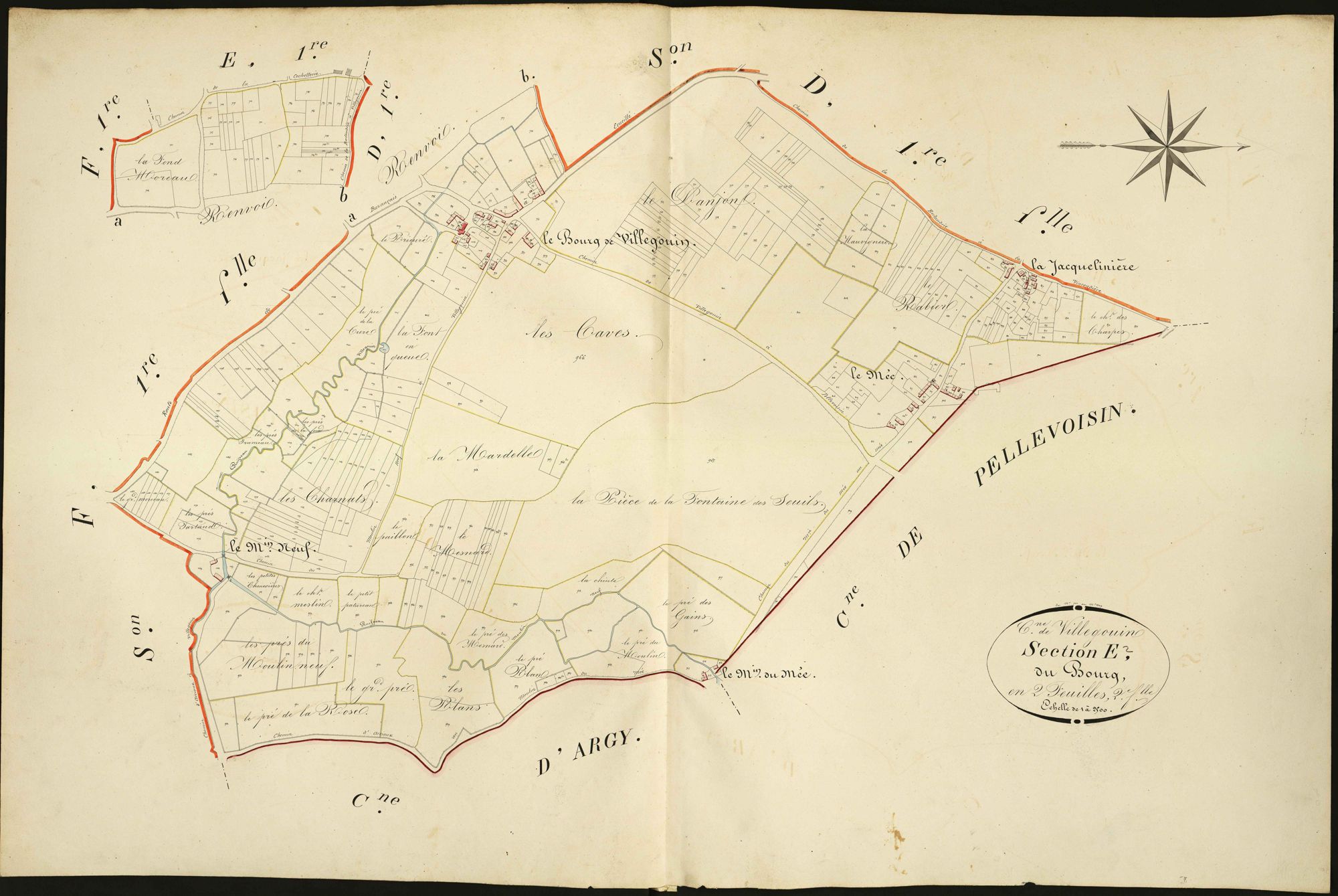 Villegouin - Section E2, dite du Bourg.