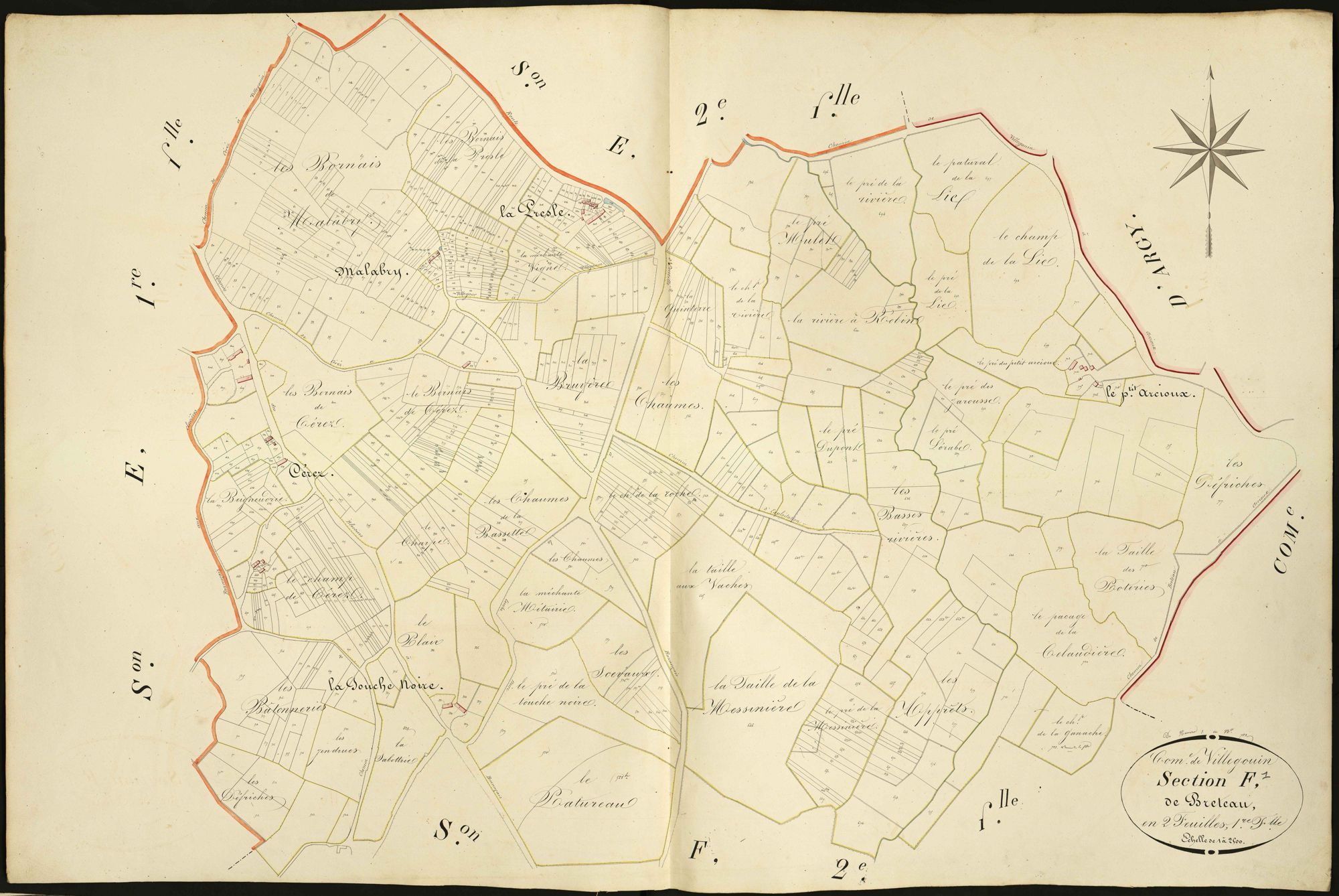 Villegouin - Section F1, dite de Breteau.