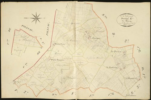 Villegouin - Section E1, dite du Bourg.