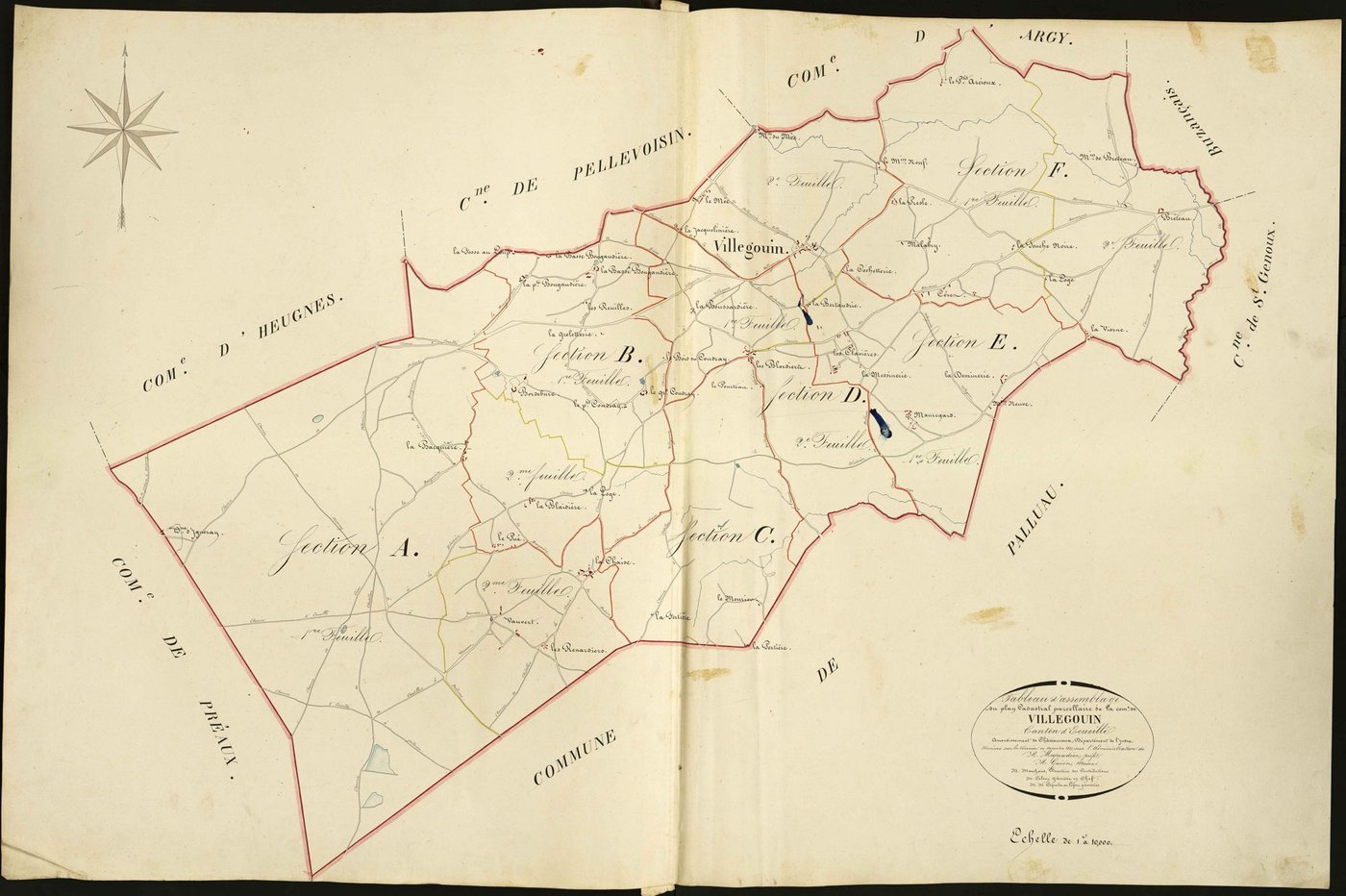 Villegouin - Tableau d'assemblage.