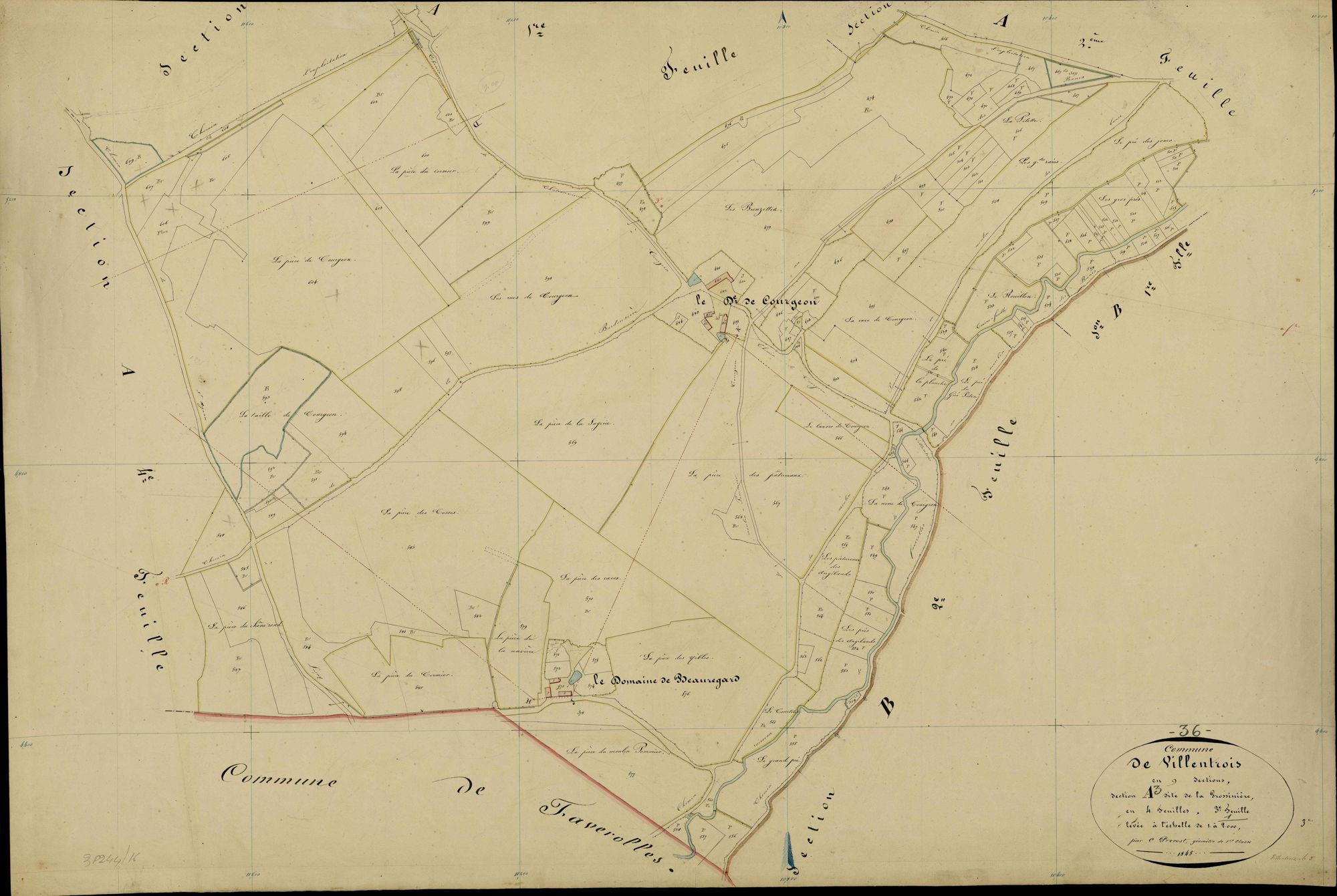 Villentrois - Section A3, dite de la Grossinière.
