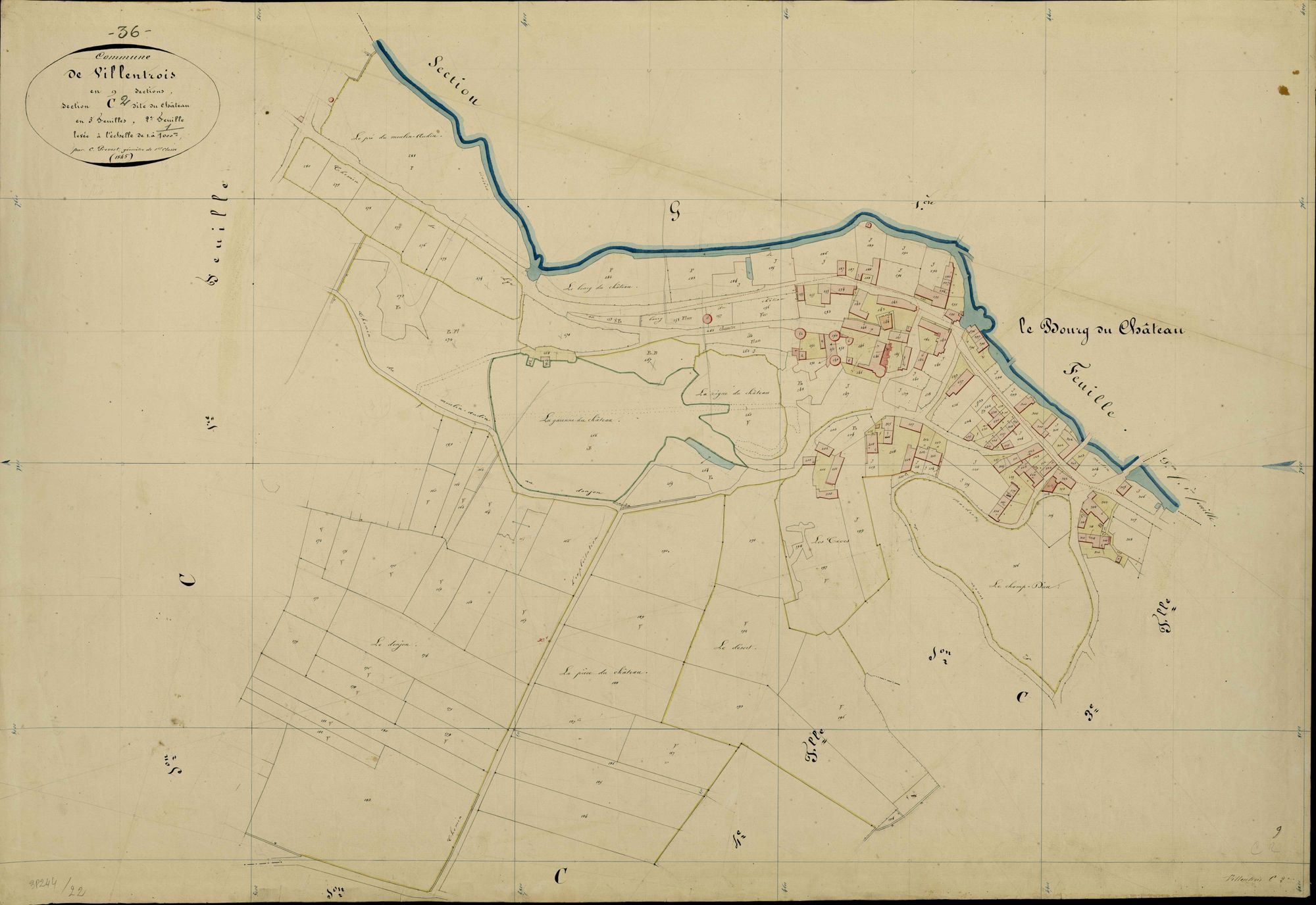 Villentrois - Section C2, dite du Château.