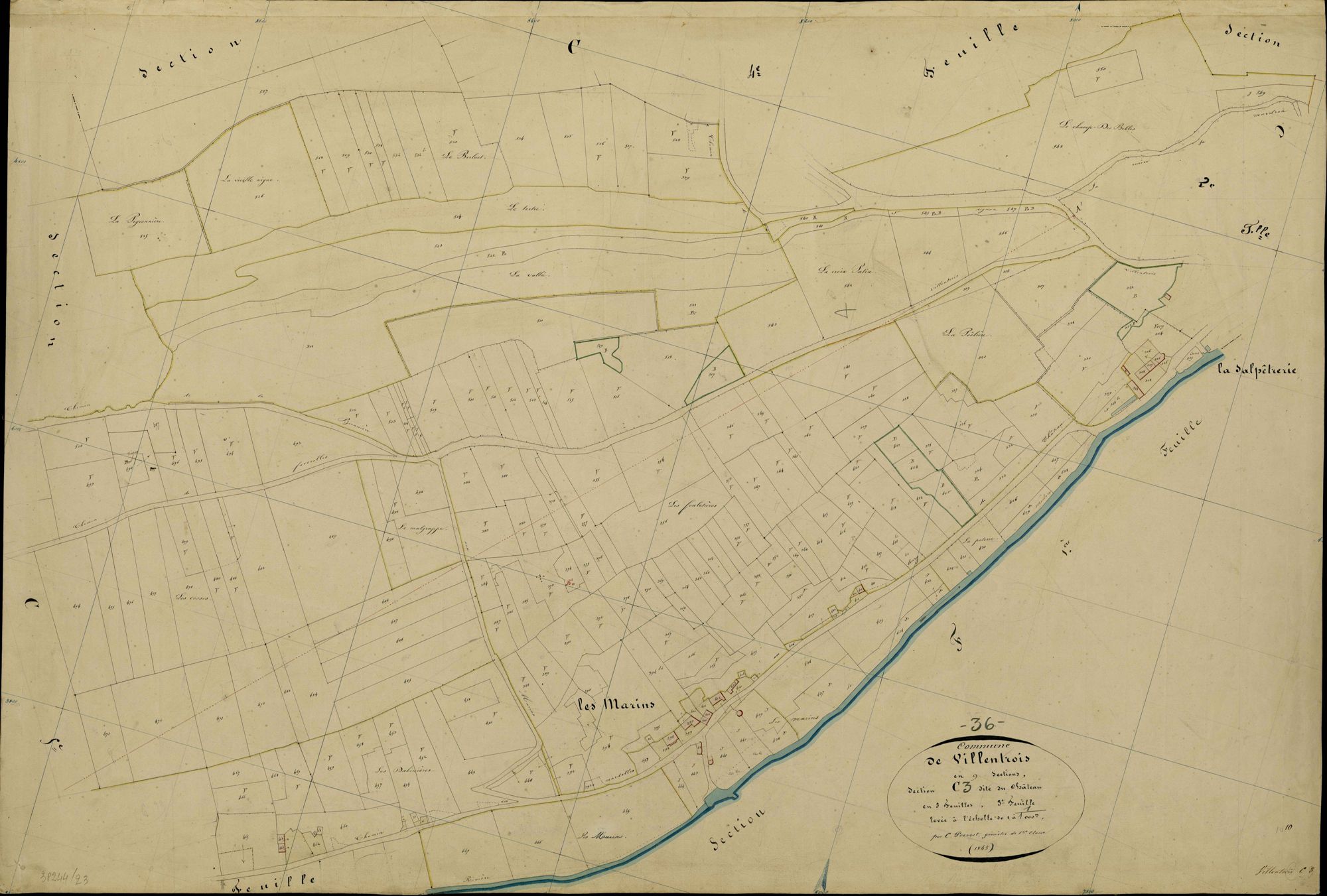 Villentrois - Section C3, dite du Château.