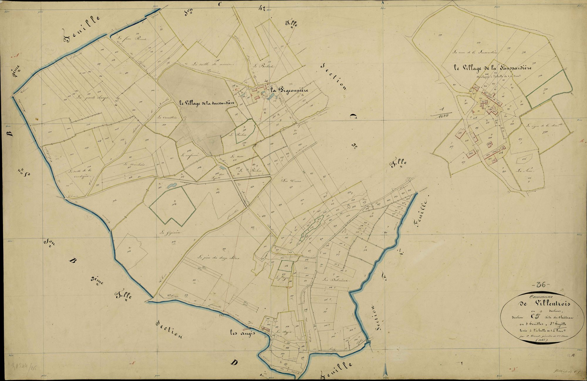 Villentrois - Section C5, dite du Château.