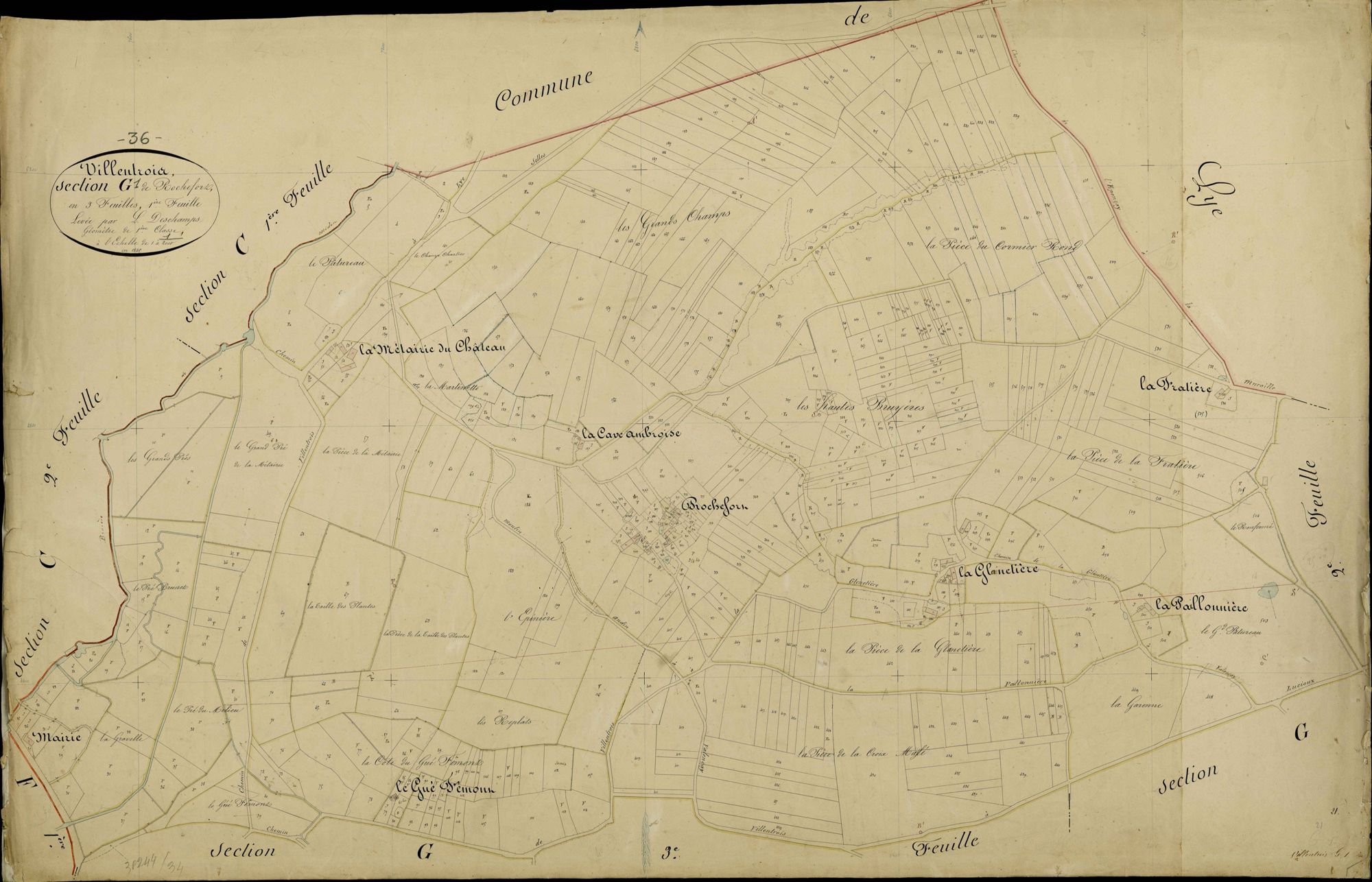 Villentrois - Section G1, dite de Rochefort.