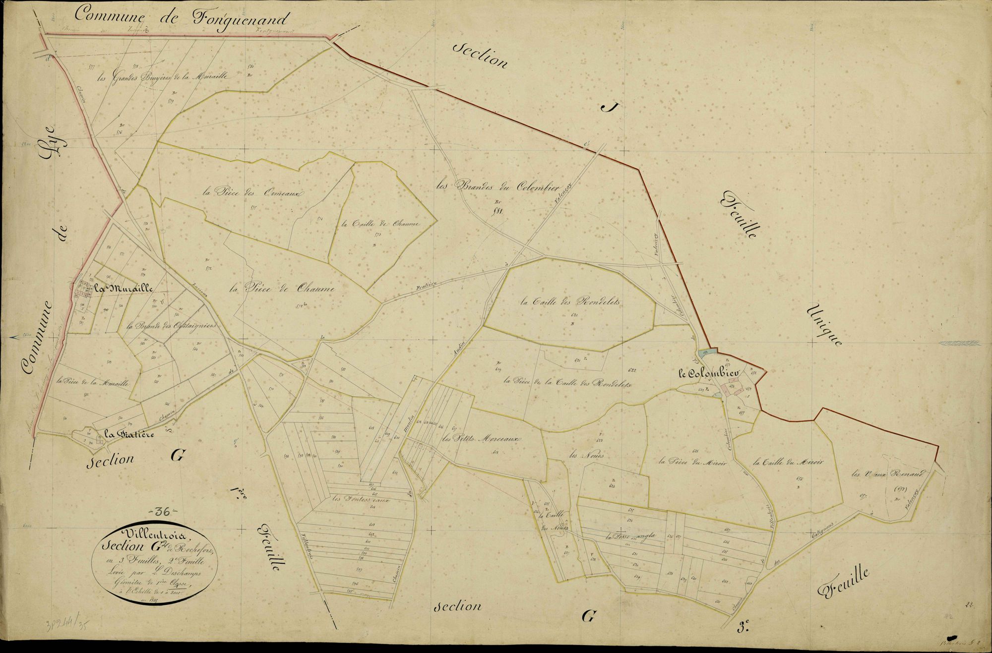 Villentrois - Section G2, dite de Rochefort.