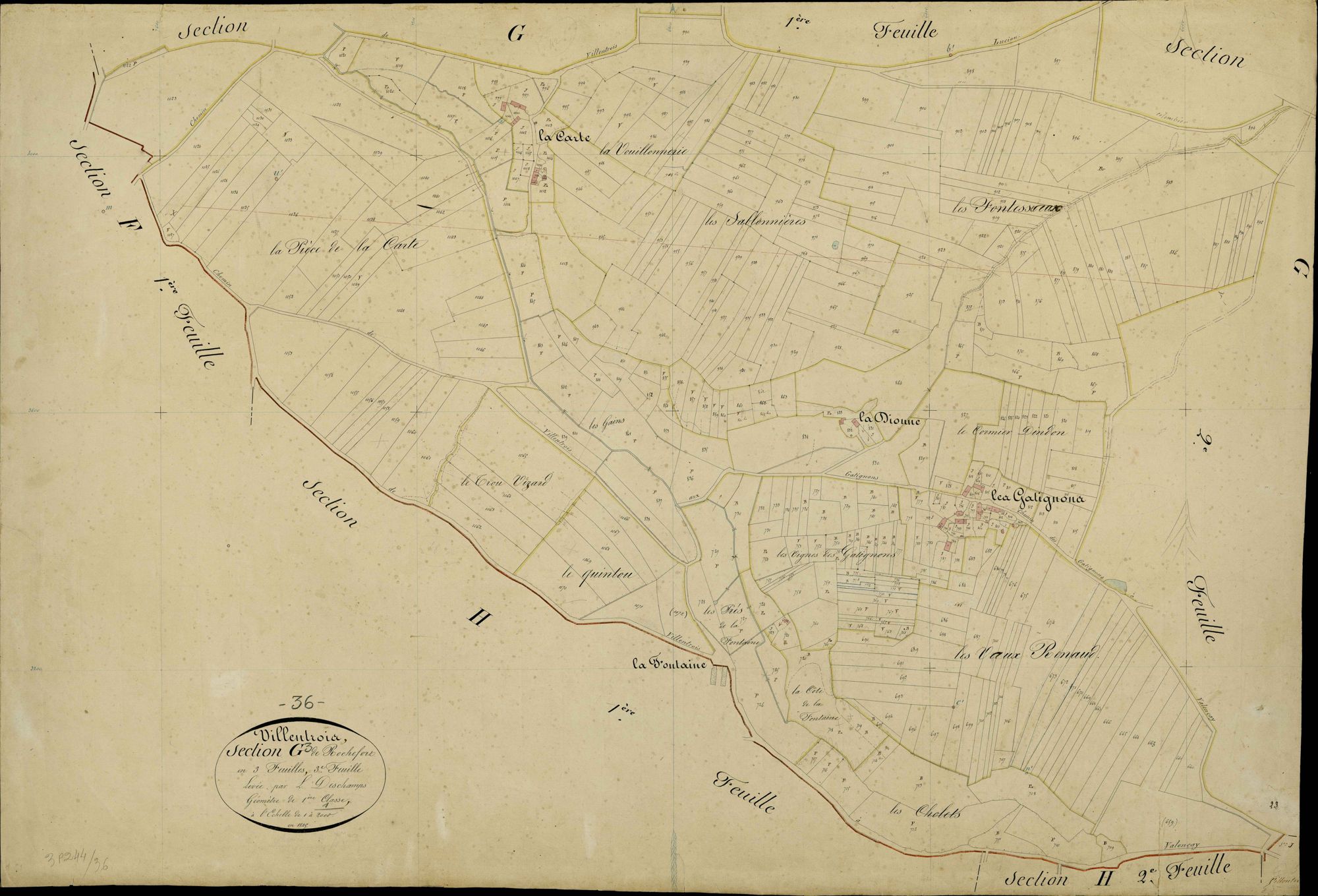 Villentrois - Section G3, dite de Rochefort.
