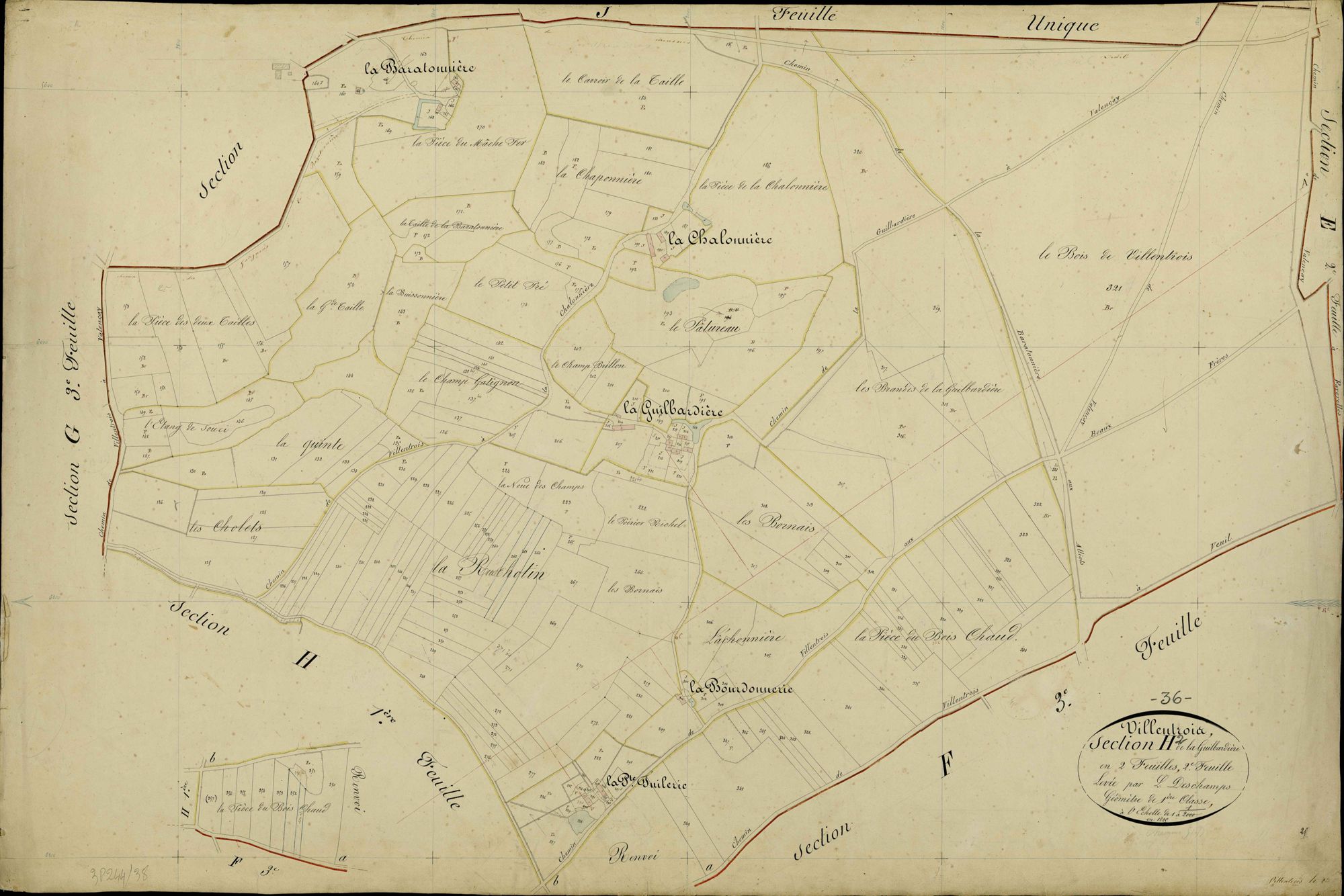 Villentrois - Section H2, dite de la Guilbardière.