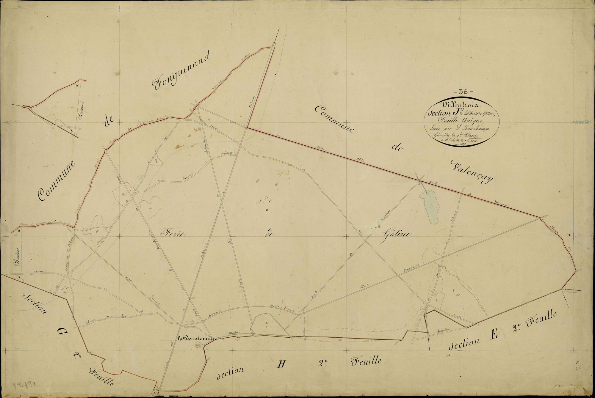 Villentrois - Section J, dite de la Forêt de Gâtine.