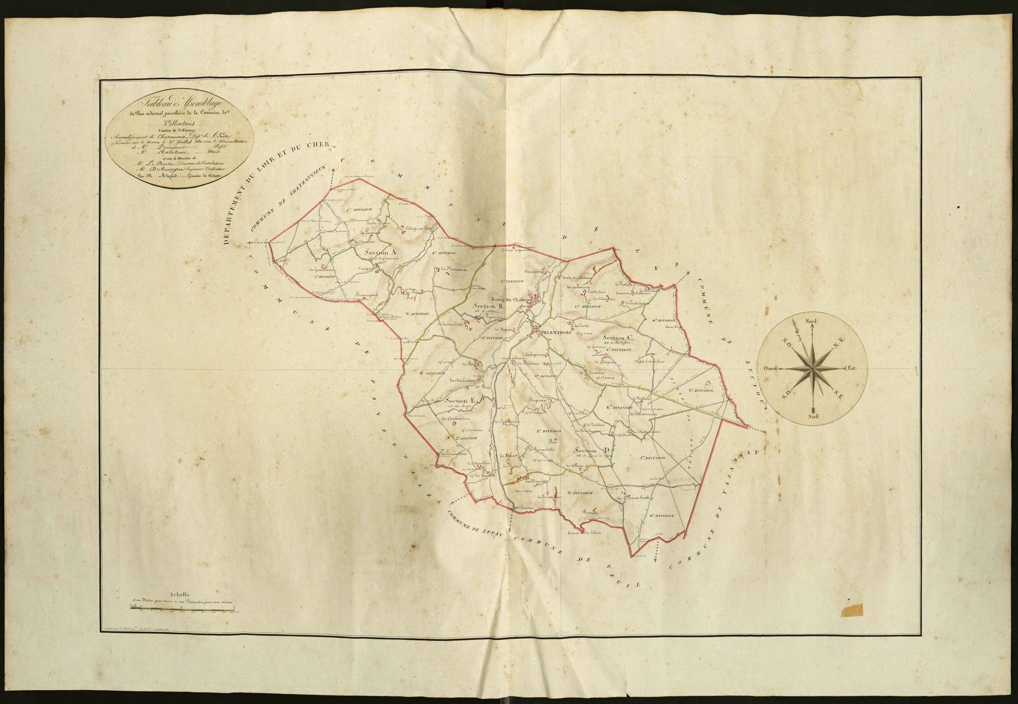 Villentrois - Tableau d'assemblage.