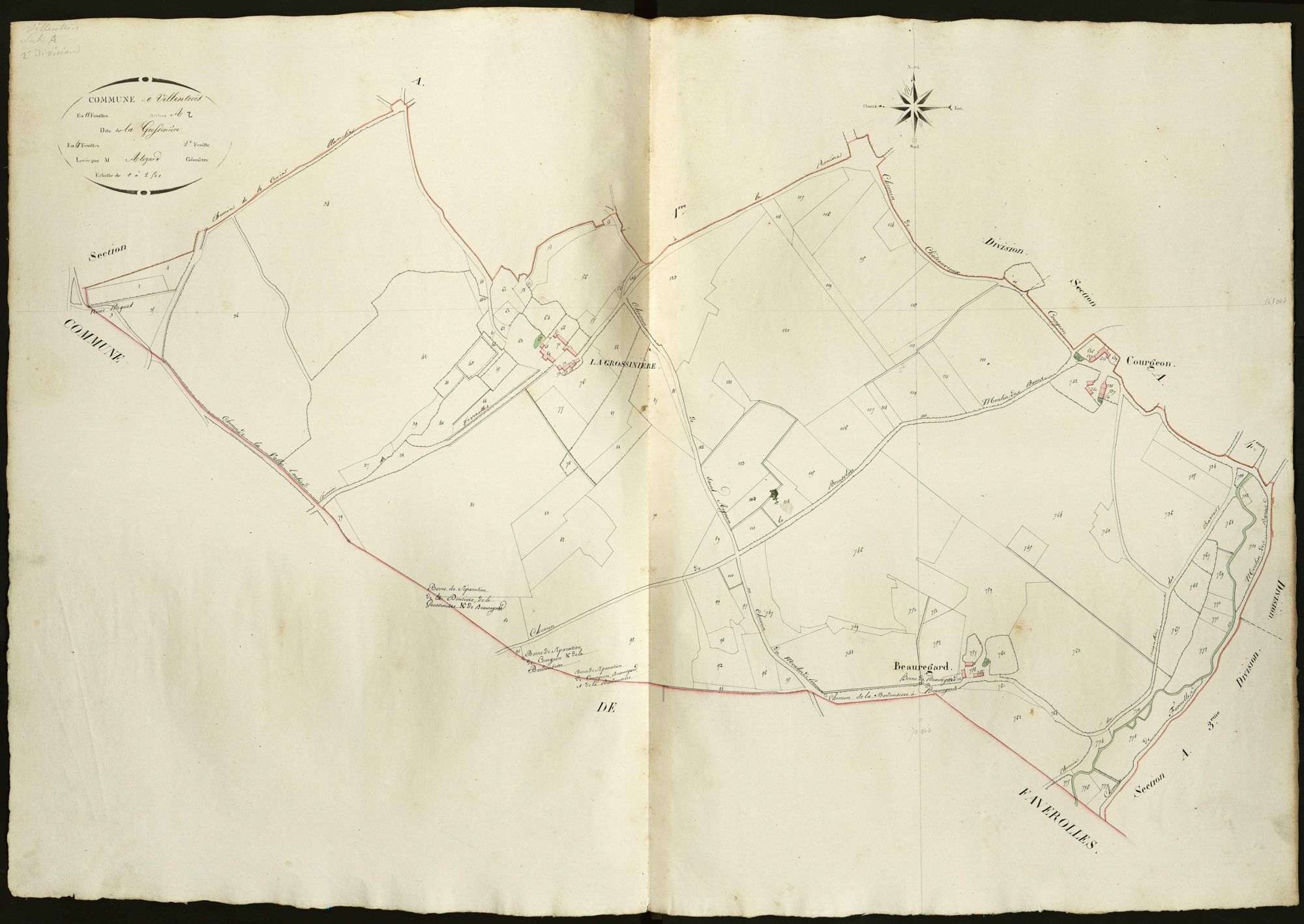 Villentrois - Section A2, dite de la Grossinière.
