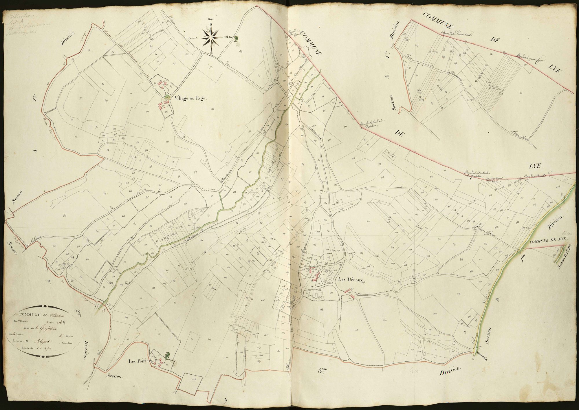 Villentrois - Section A4, dite de la Grossinière.