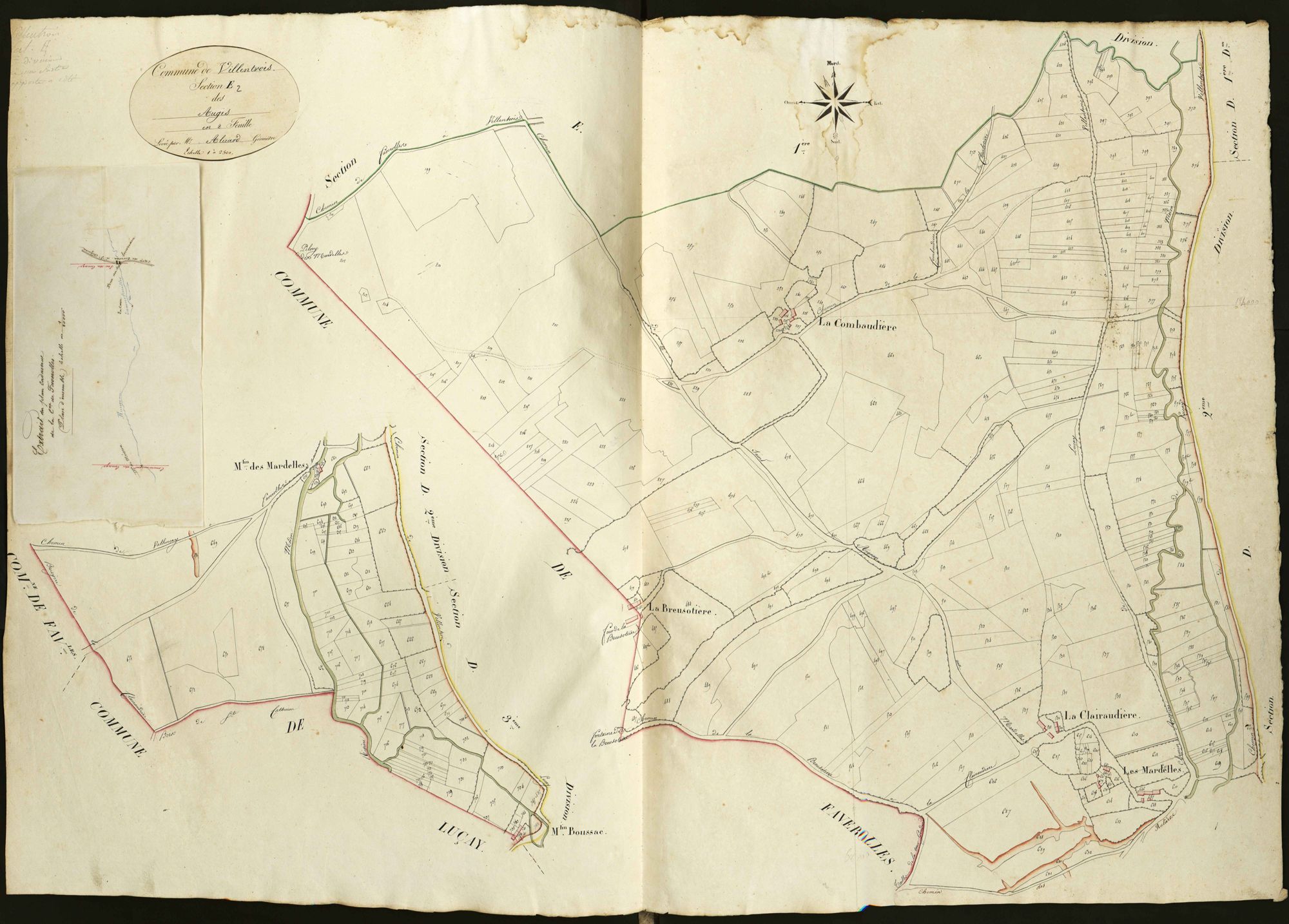 Villentrois - Section E2, dite des Augis.