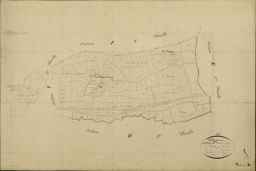 Villentrois - Section F2, dite du bourg de l'église.