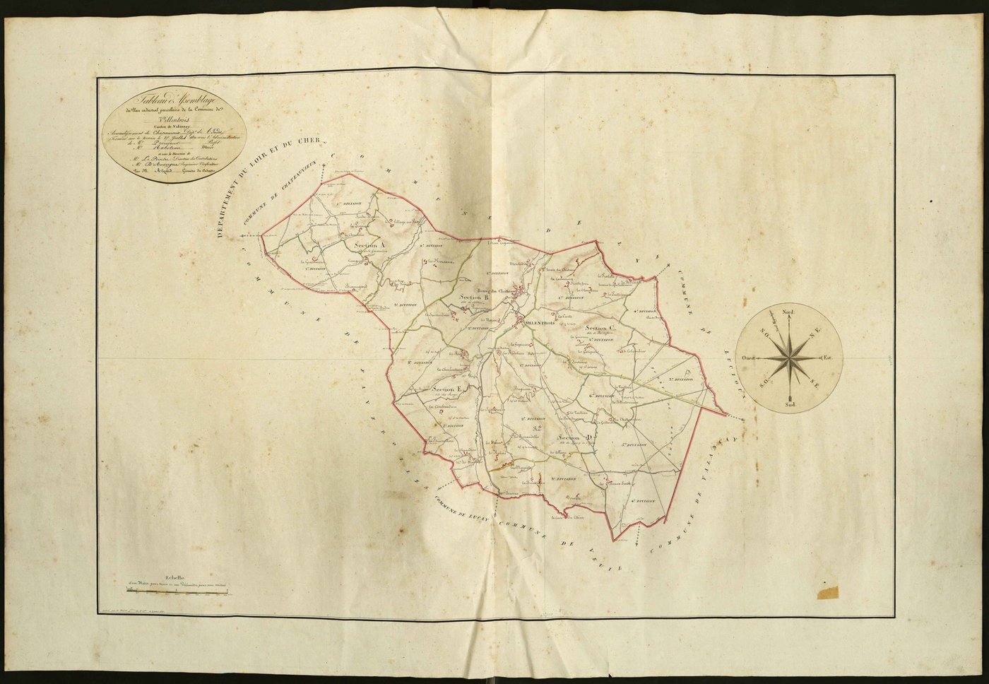 Villentrois - Tableau d'assemblage.