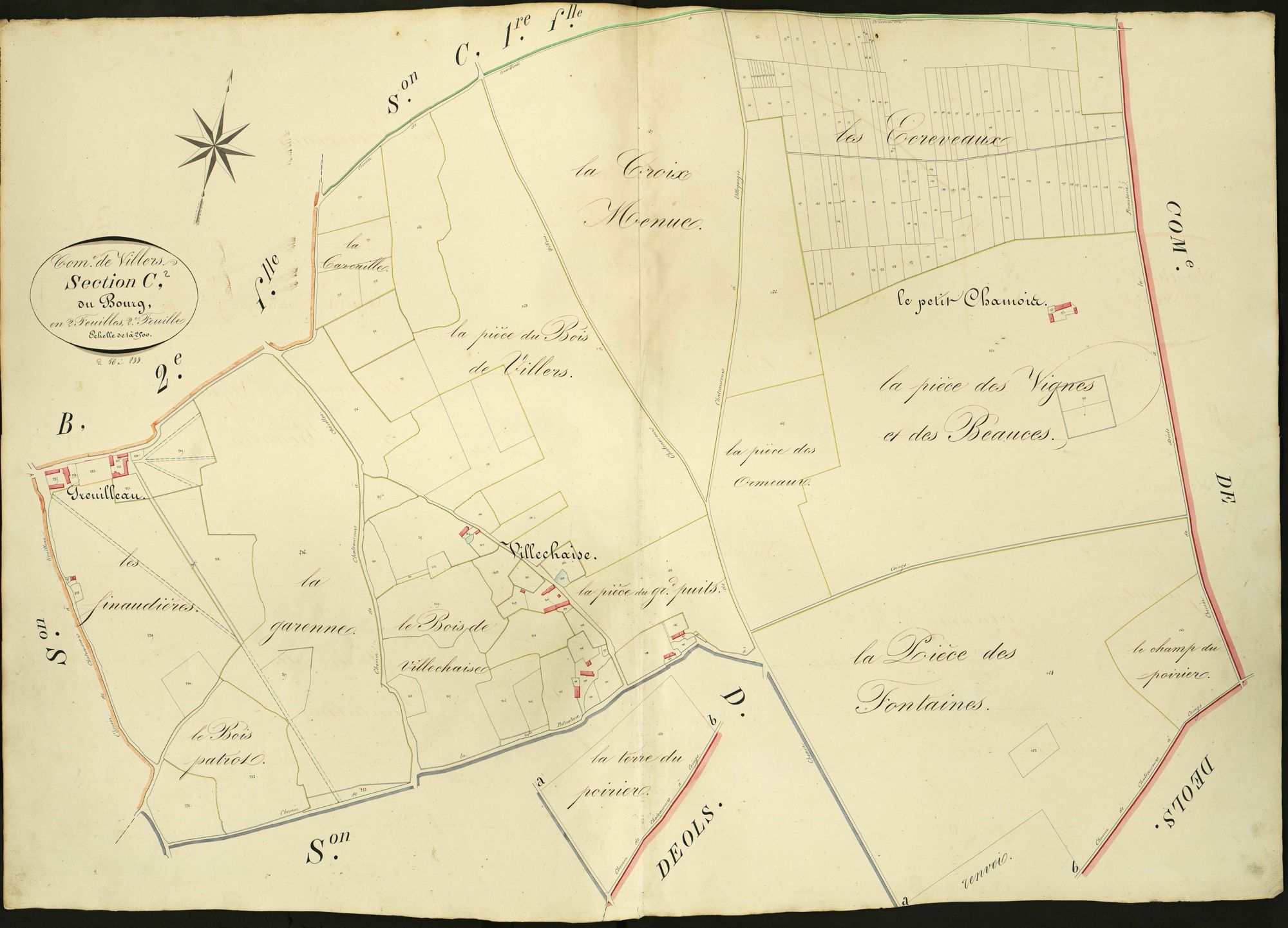 Villers-les-Ormes - Section C2, dite du Bourg.