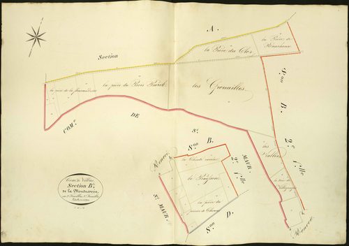 Villers-les-Ormes - Section B3, dite de la Moudusserie.