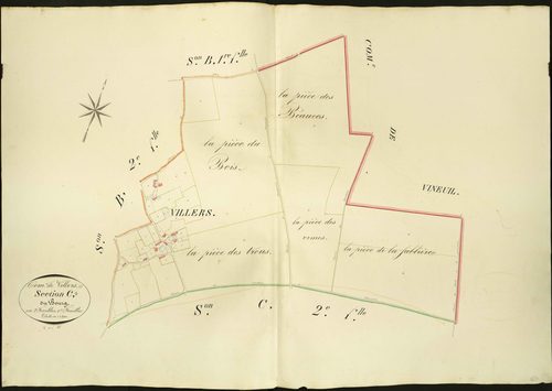 Villers-les-Ormes - Section C1, dite du Bourg.