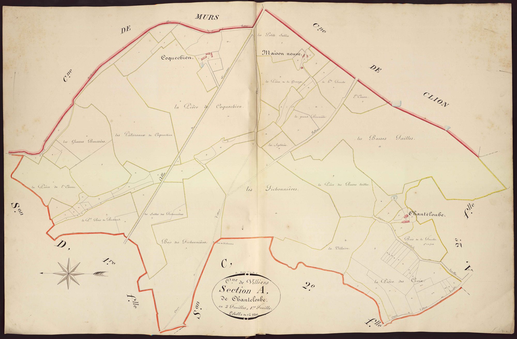 Villiers - Section A1, dite de Chanteloube.